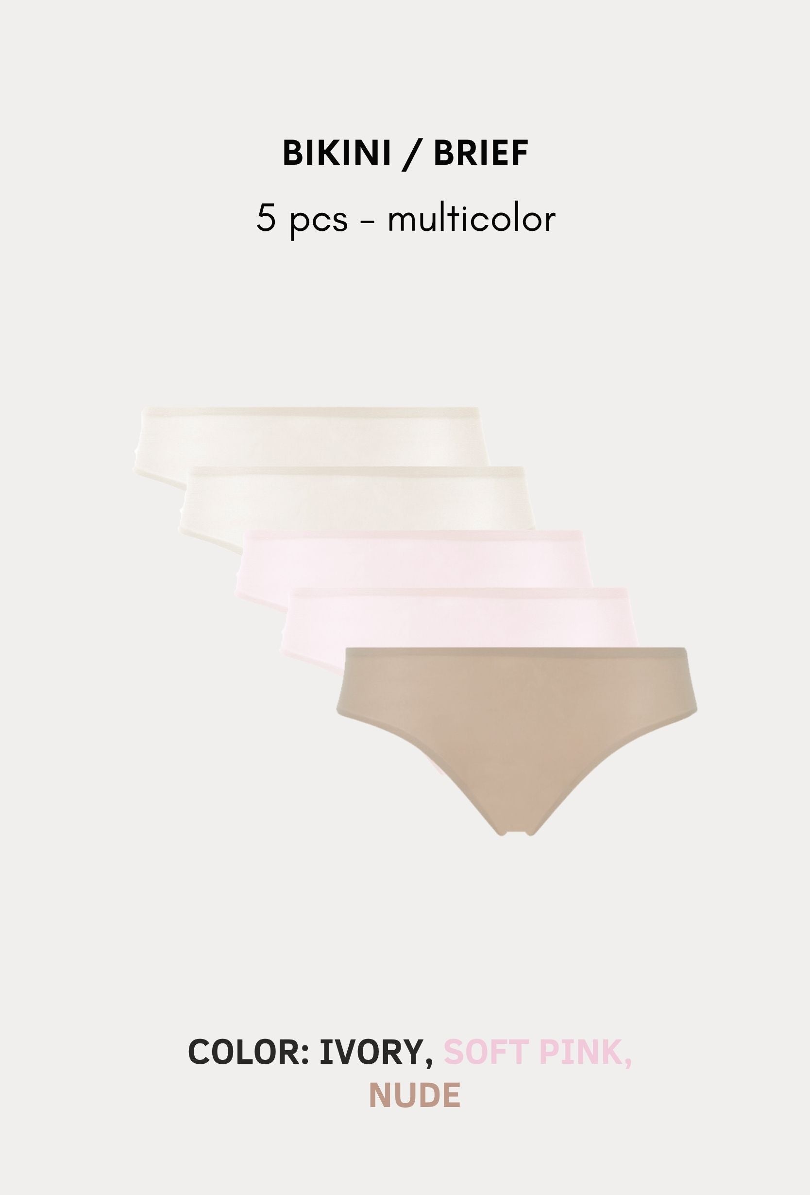 SoftStretch Multipacks Bikini / Brief 5 pcs