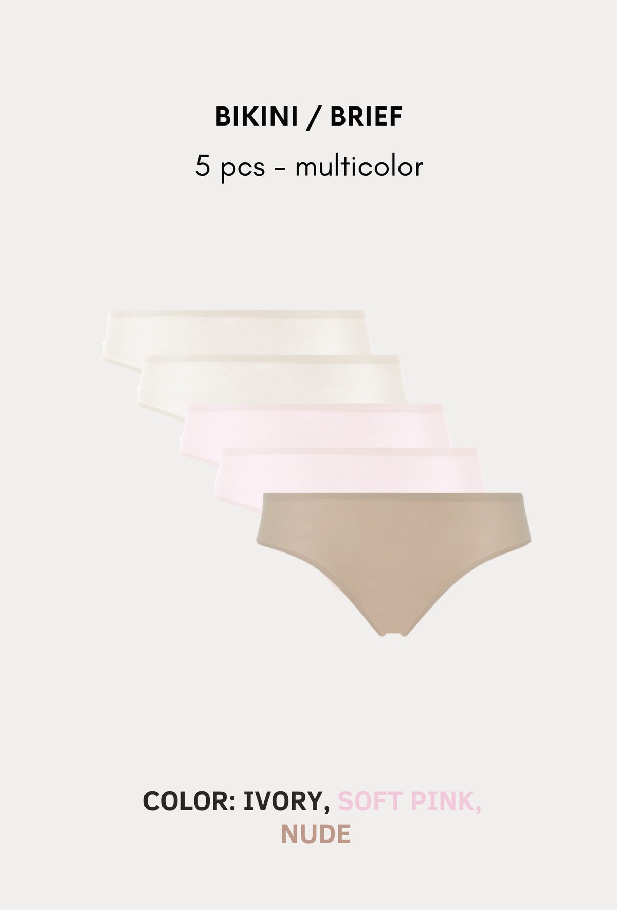 SoftStretch Multipacks Bikini / Brief 5 pcs