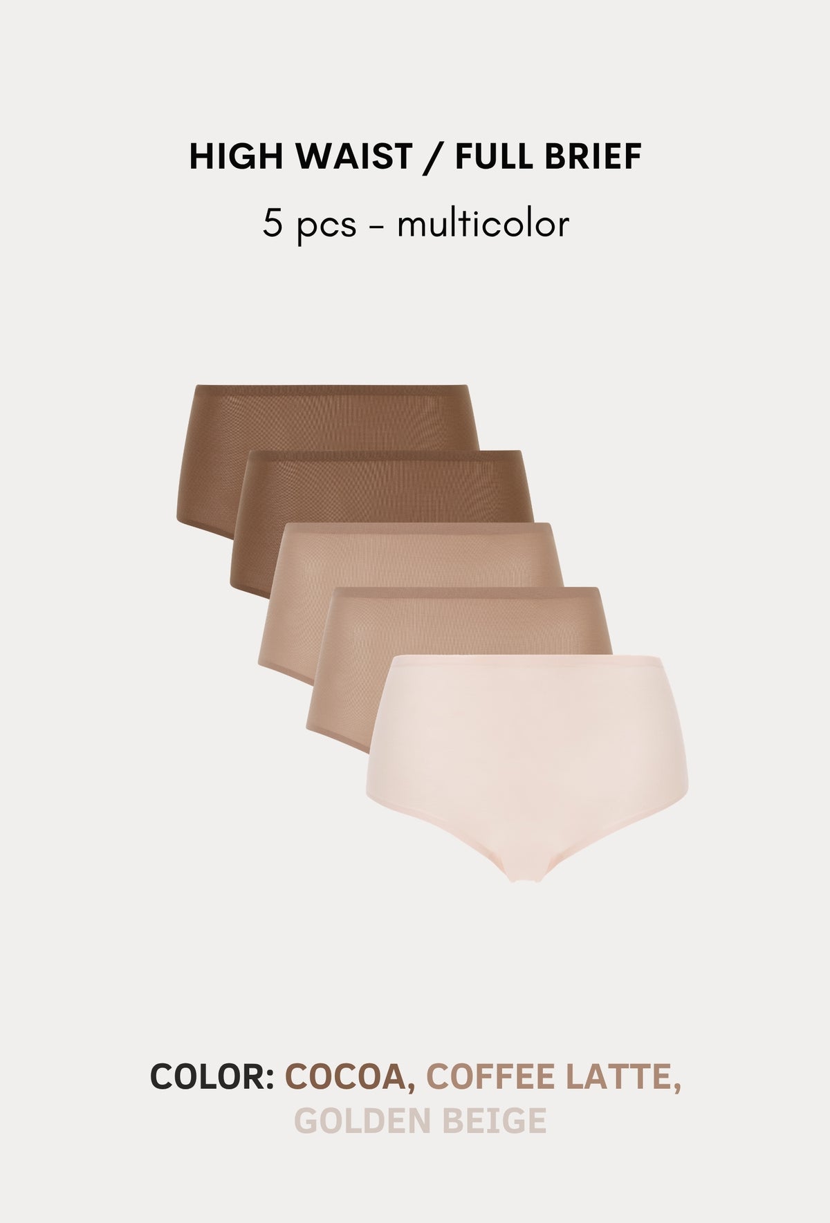 Softstretch Multipacks Full Brief / Highwaist Brief 5 pcs