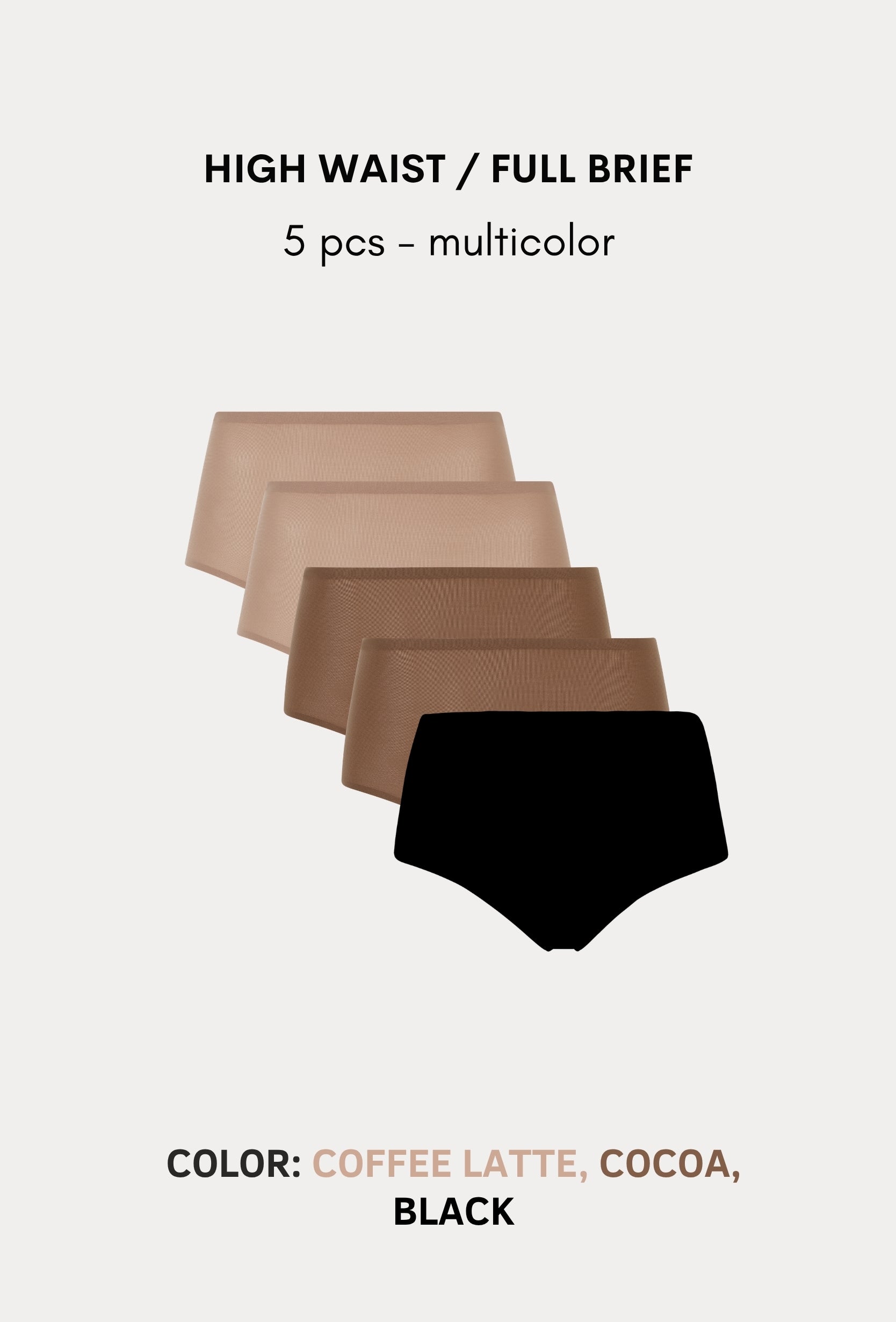 Softstretch Multipacks Full Brief / Highwaist Brief 5 pcs