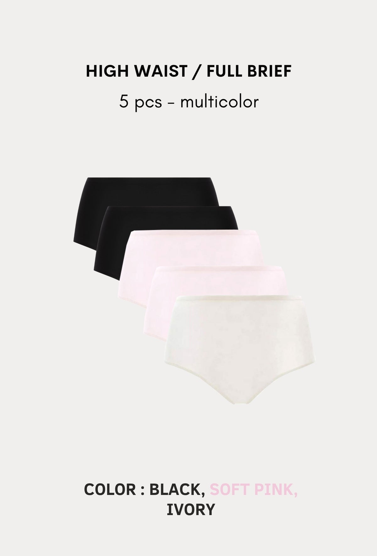 Softstretch Multipacks Full Brief / Highwaist Brief 5 pcs