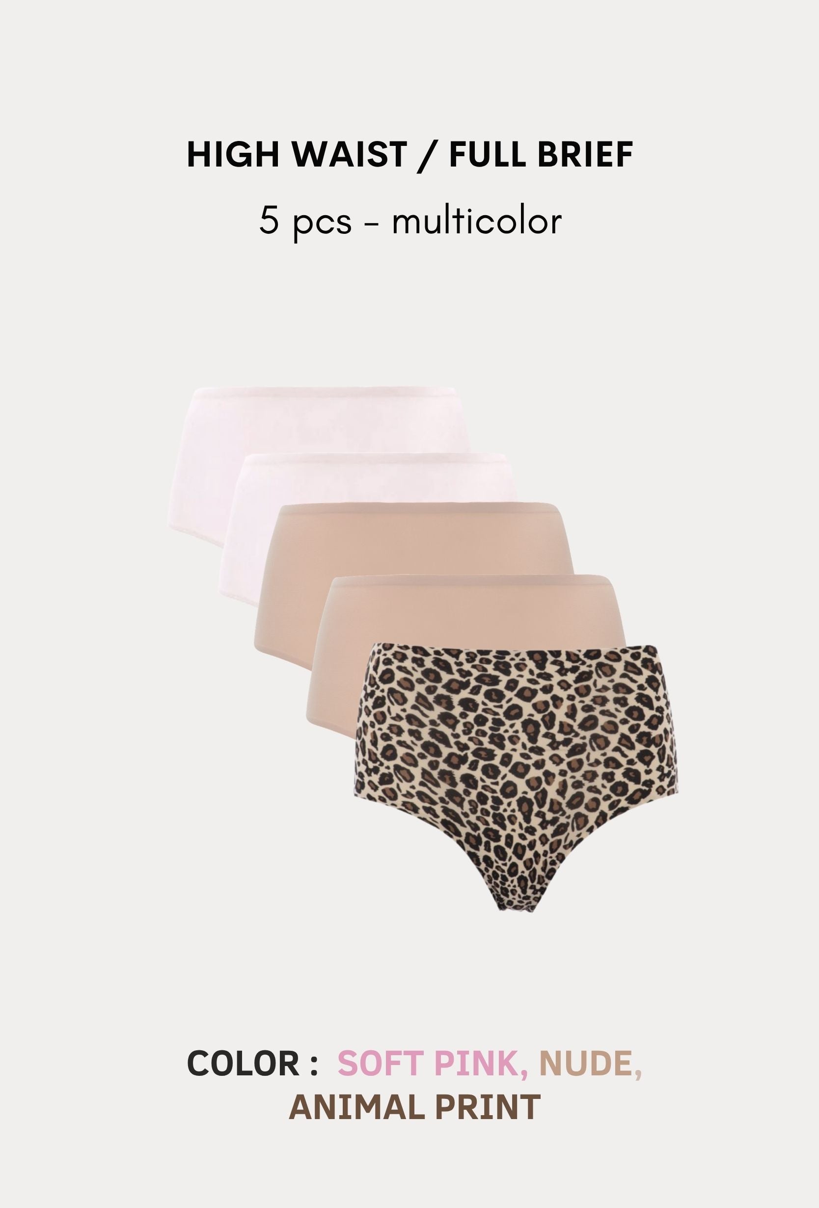 Softstretch Multipacks Full Brief / Highwaist Brief 5 pcs