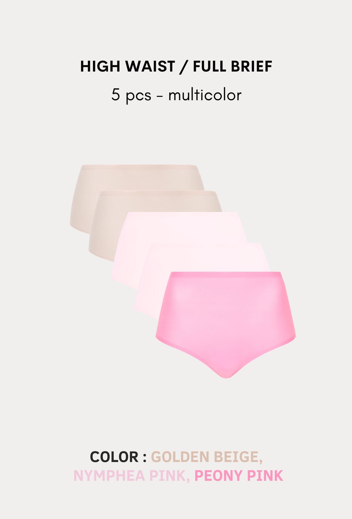 Softstretch Multipacks Full Brief / Highwaist Brief 5 pcs
