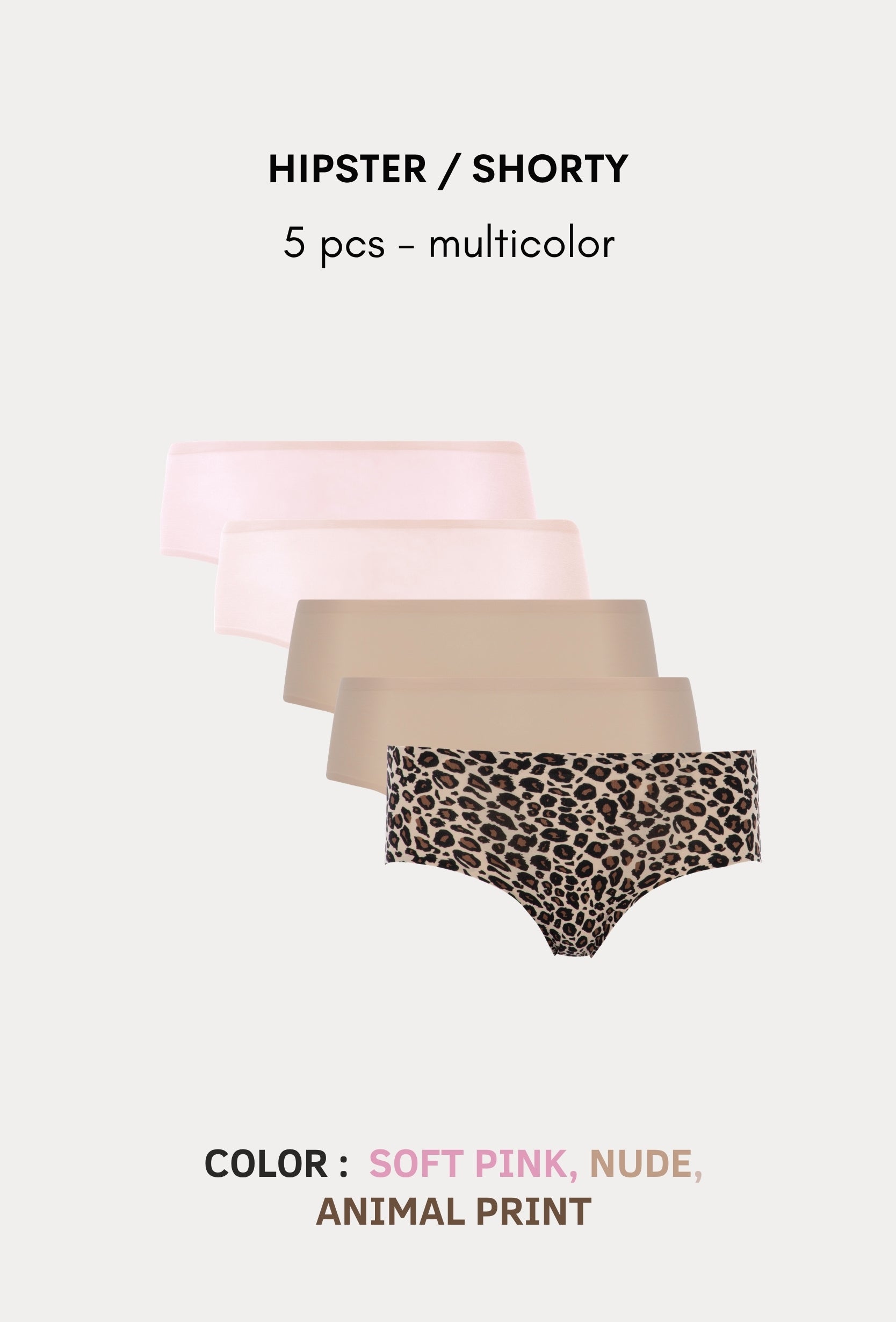 Softstretch Multipacks Hipster / Shorty 5 pcs