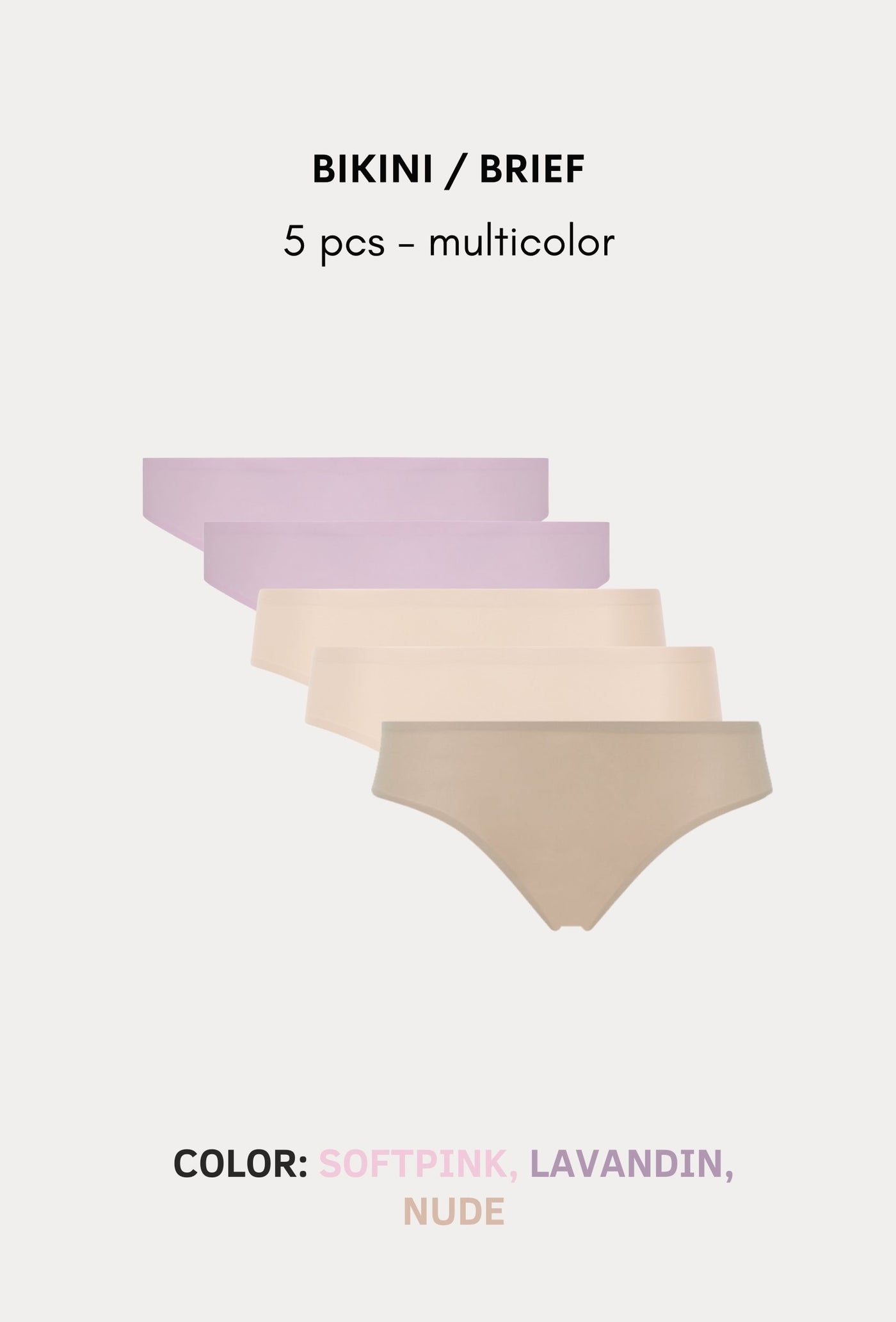 SoftStretch Multipacks Bikini / Brief 5 pcs