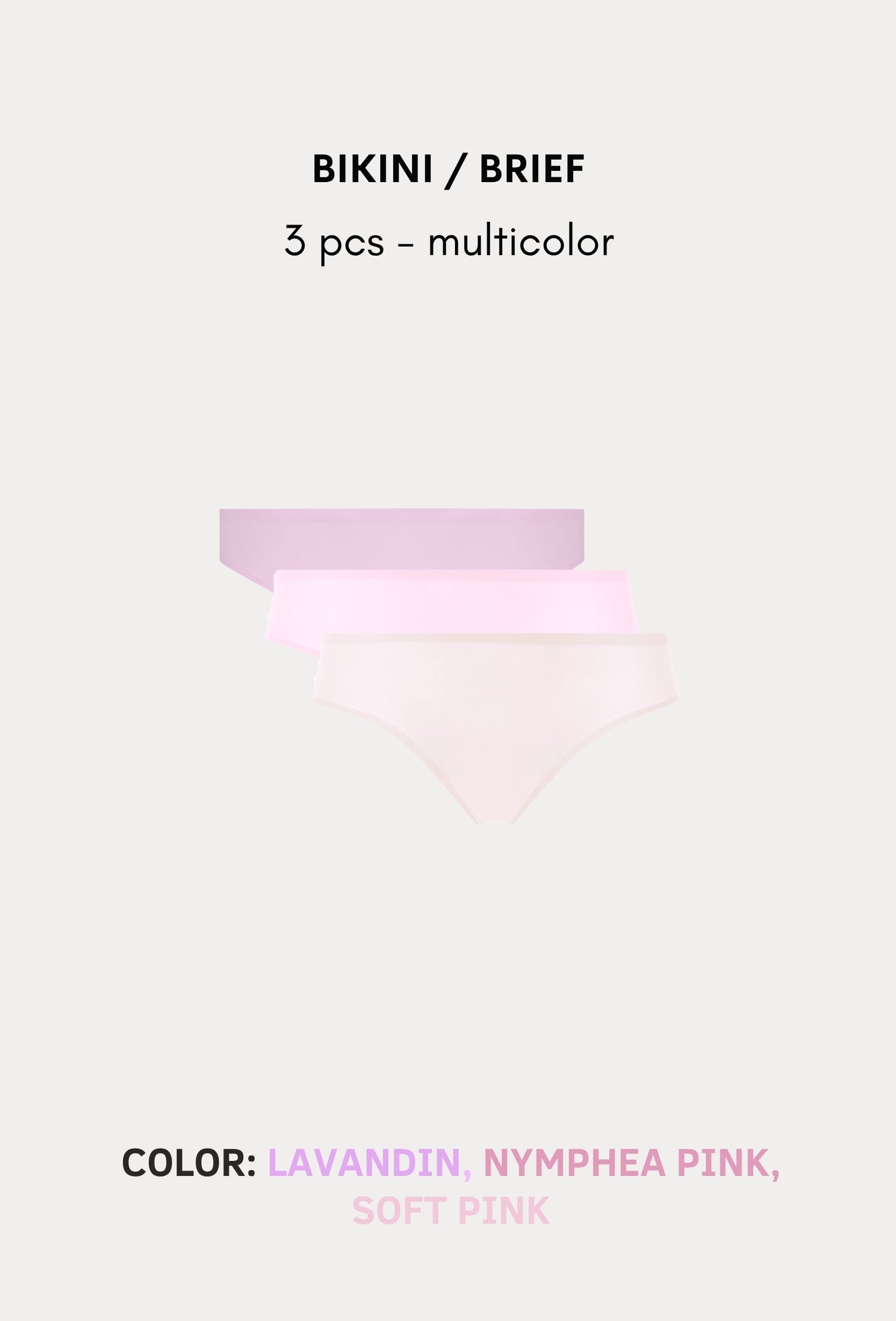 SoftStretch Multipacks Bikini / Brief 3 pcs