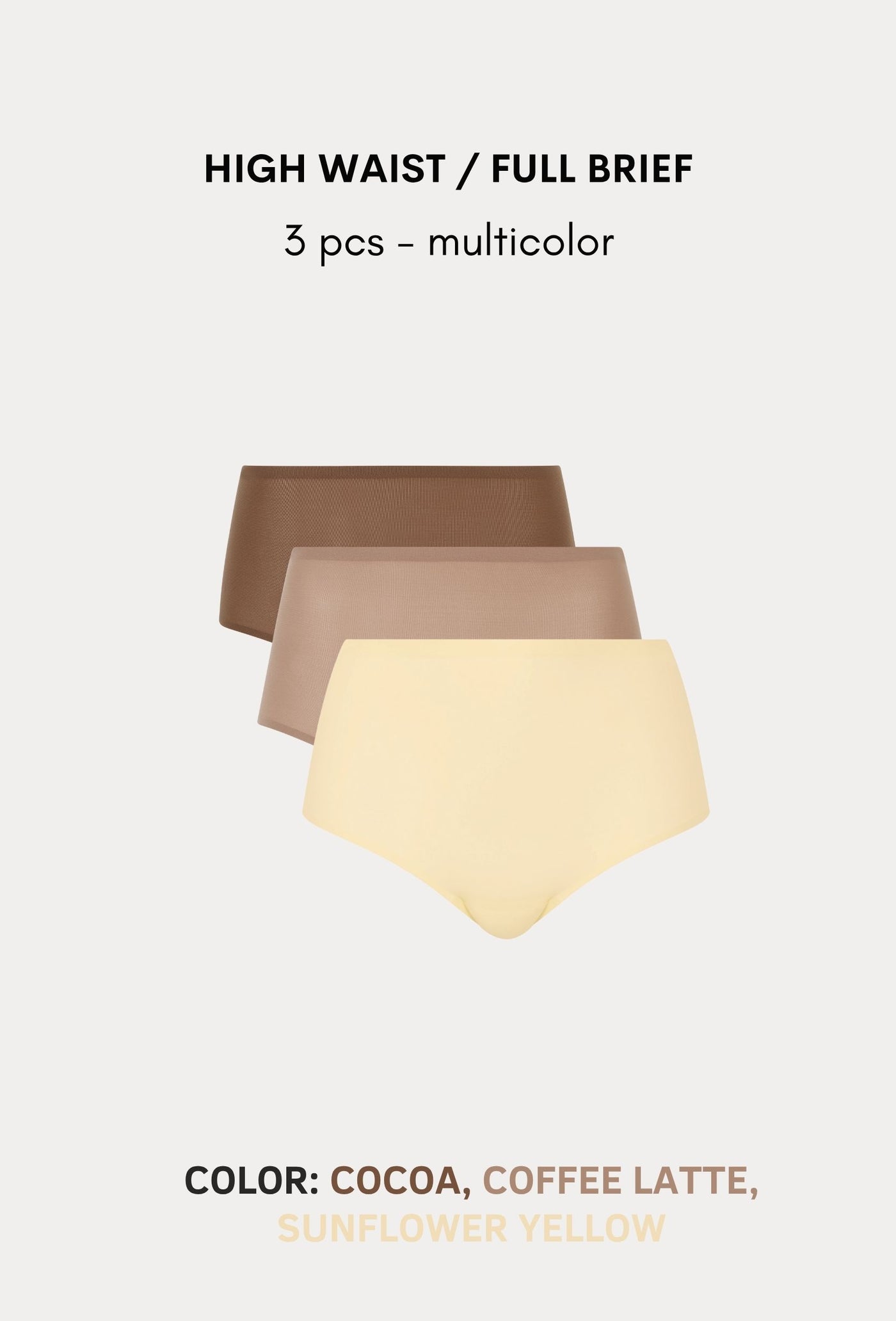 SoftStretch Multipacks Full Brief / Highwaist Brief 3 pcs