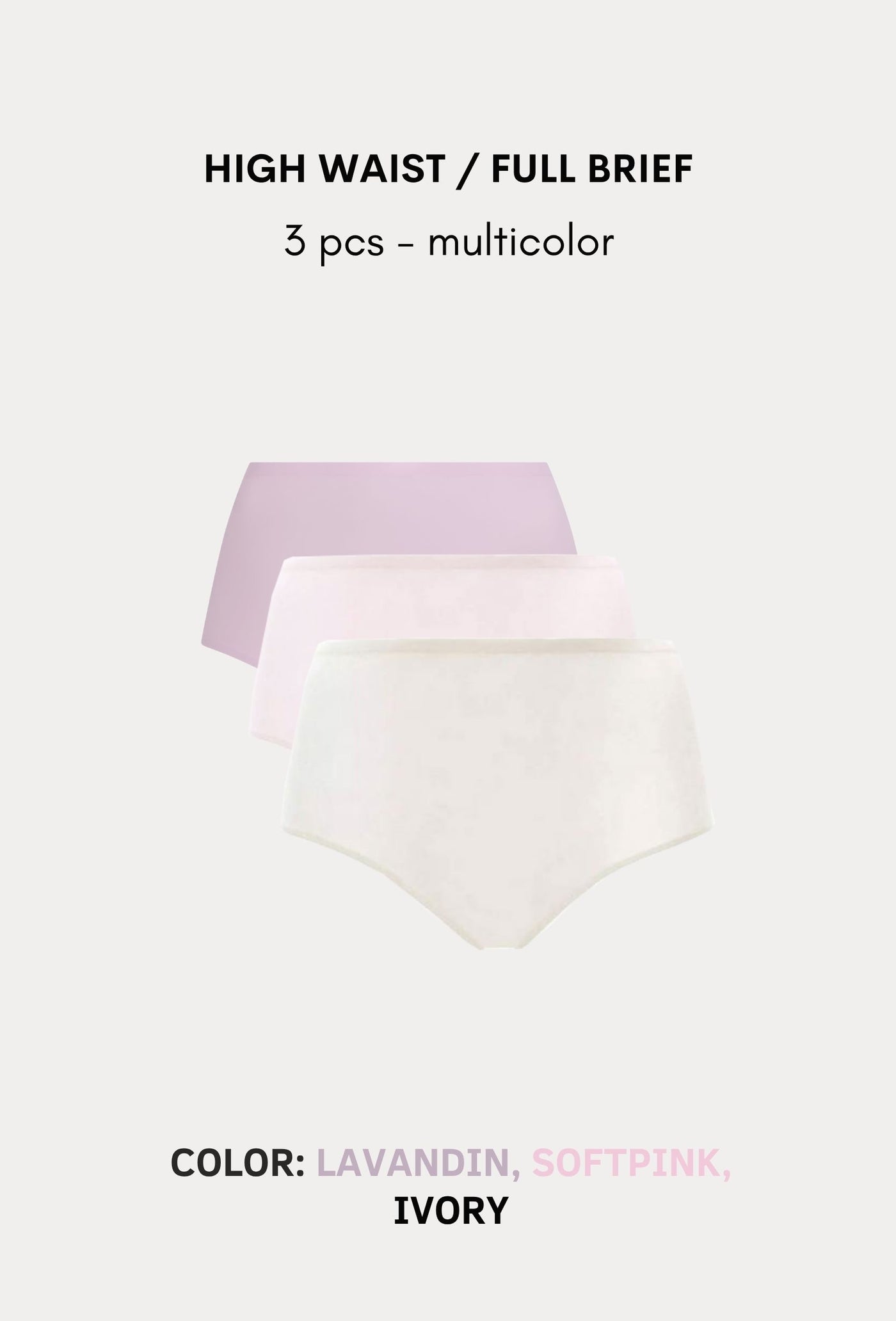 SoftStretch Multipacks Full Brief / Highwaist Brief 3 pcs