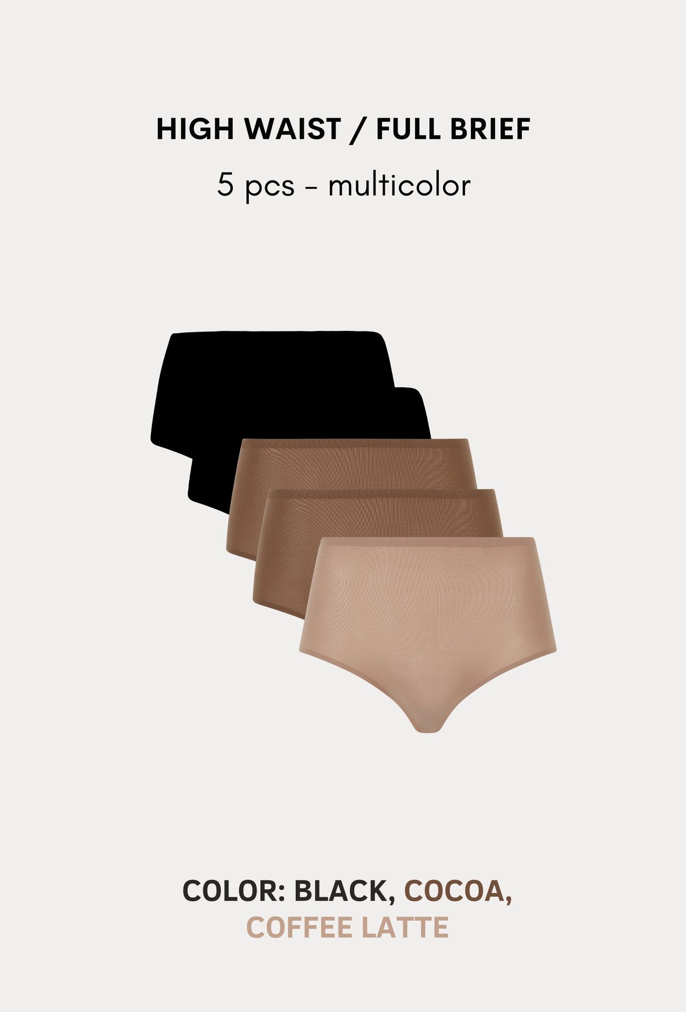 Softstretch Multipacks Full Brief / Highwaist Brief 5 pcs