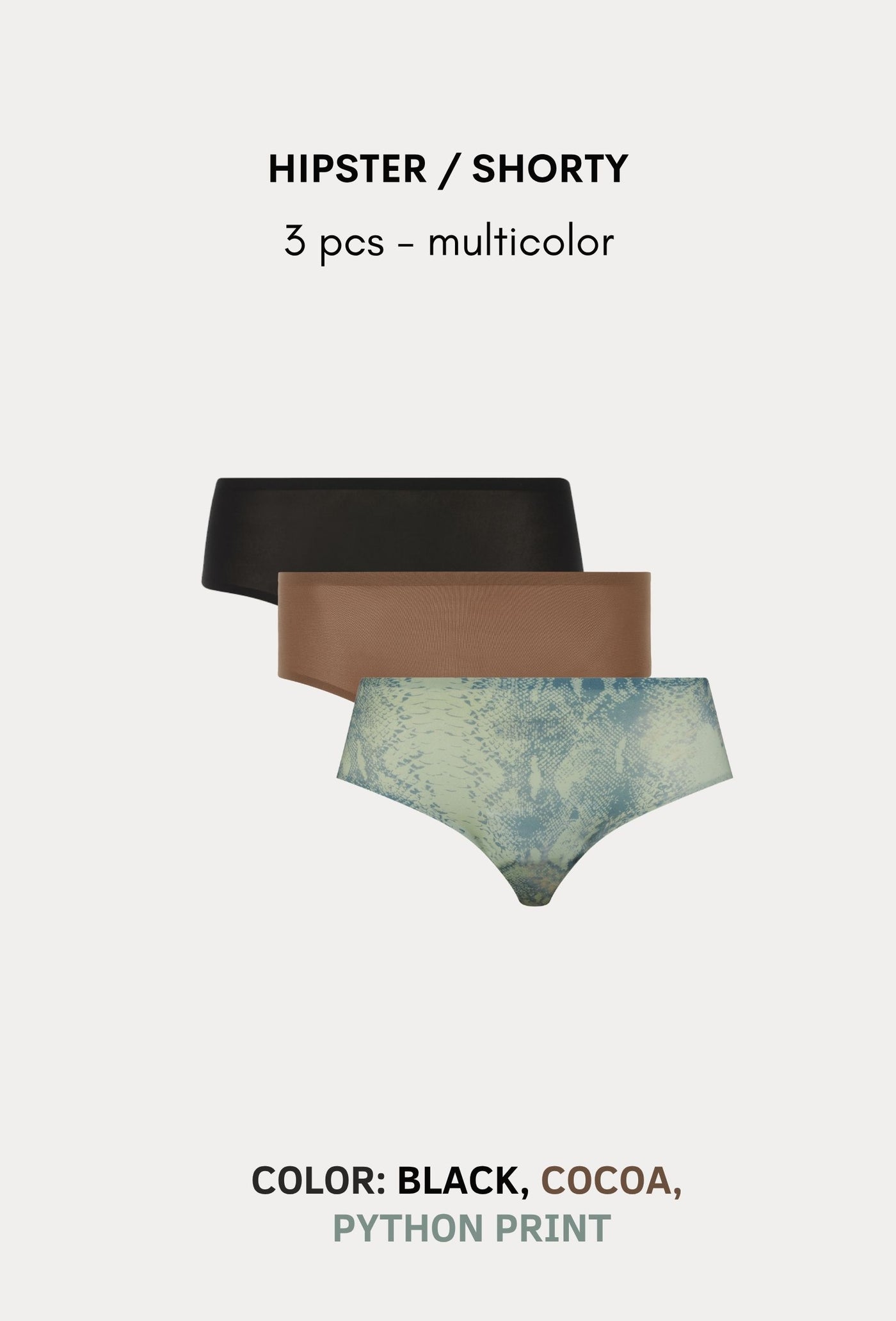 SoftStretch Multipacks Hipster / Shorty 3 pcs