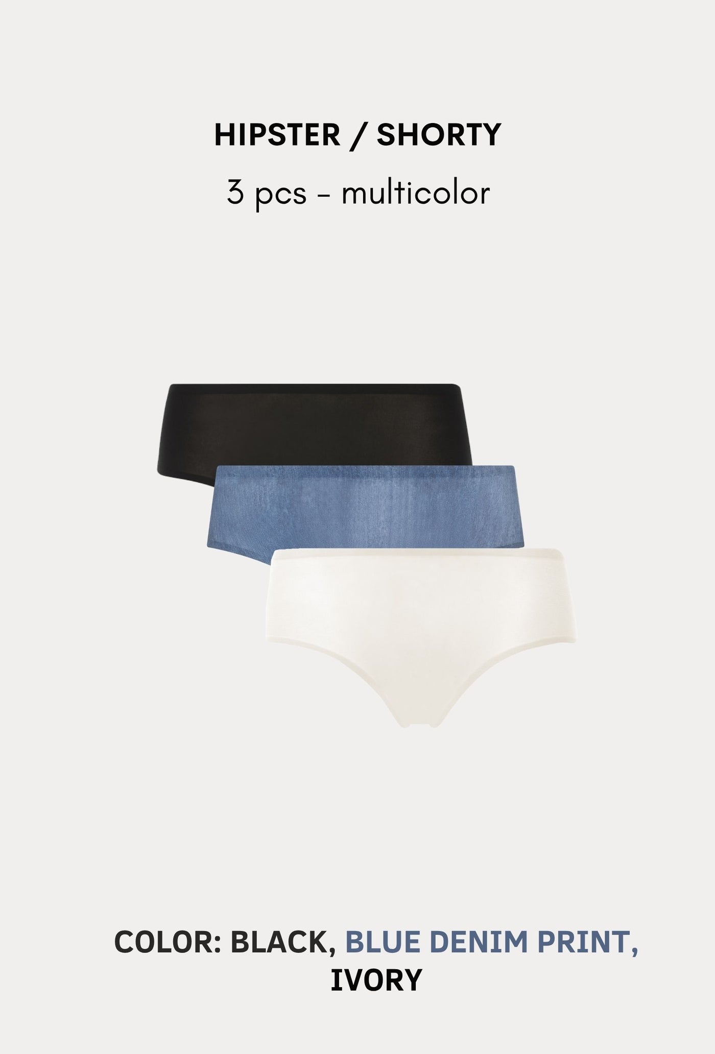 SoftStretch Multipacks Hipster / Shorty 3 pcs