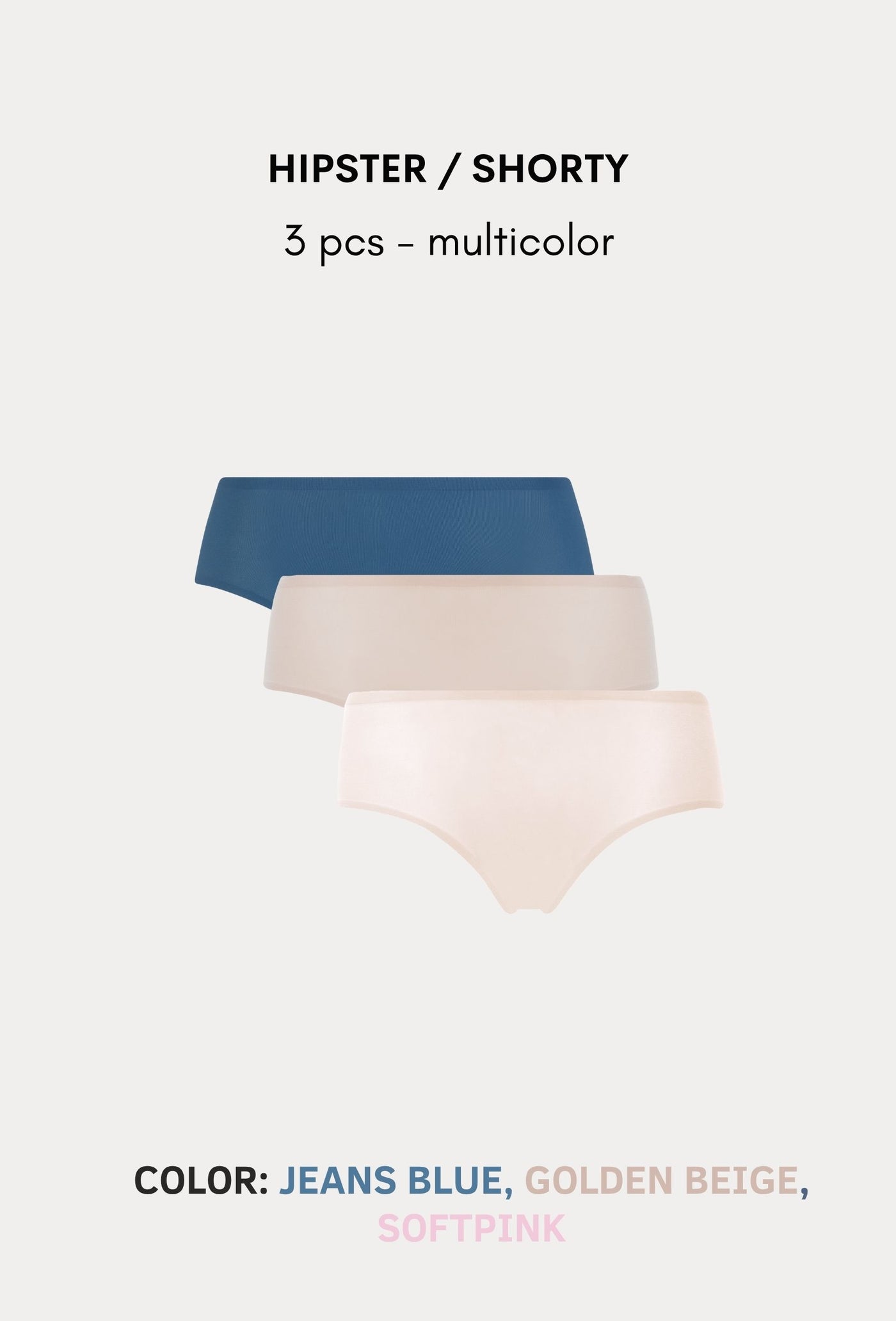 SoftStretch Multipacks Hipster / Shorty 3 pcs