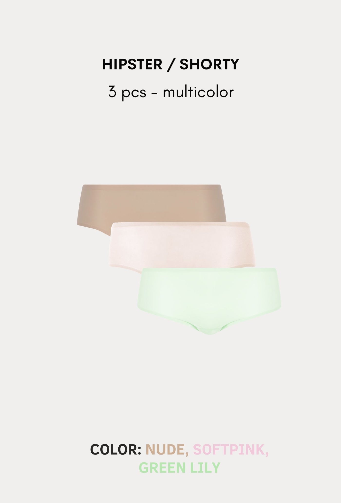 SoftStretch Multipacks Hipster / Shorty 3 pcs