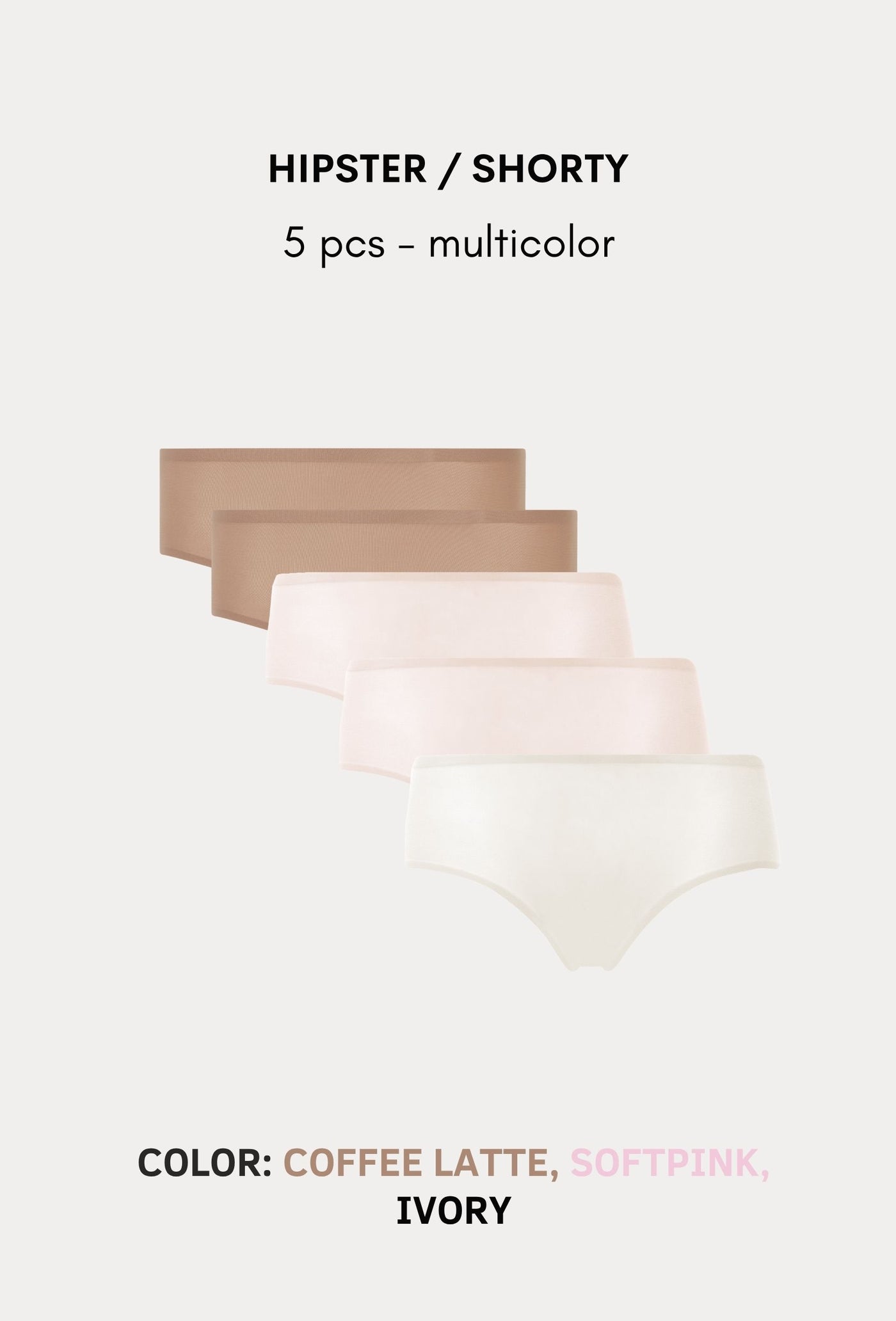 Softstretch Multipacks Hipster / Shorty 5 pcs