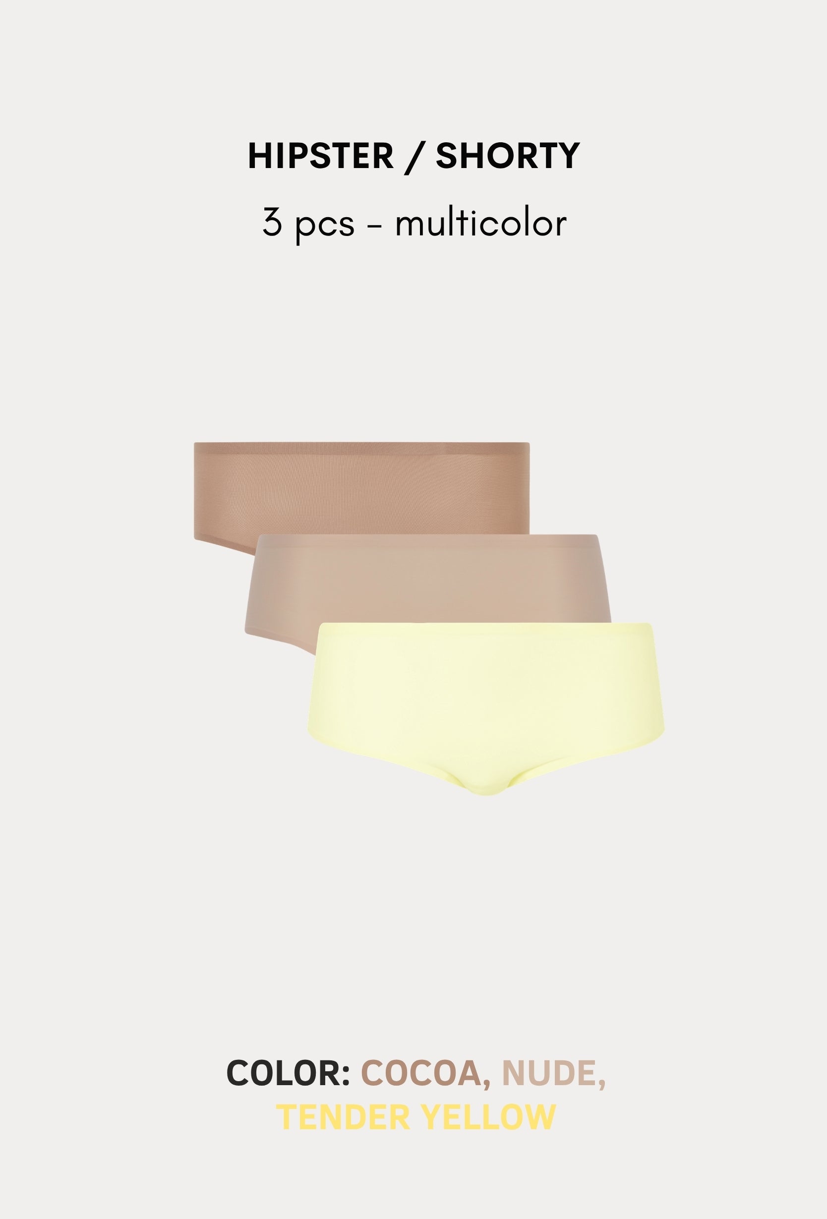 SoftStretch Multipacks Hipster / Shorty 3 pcs