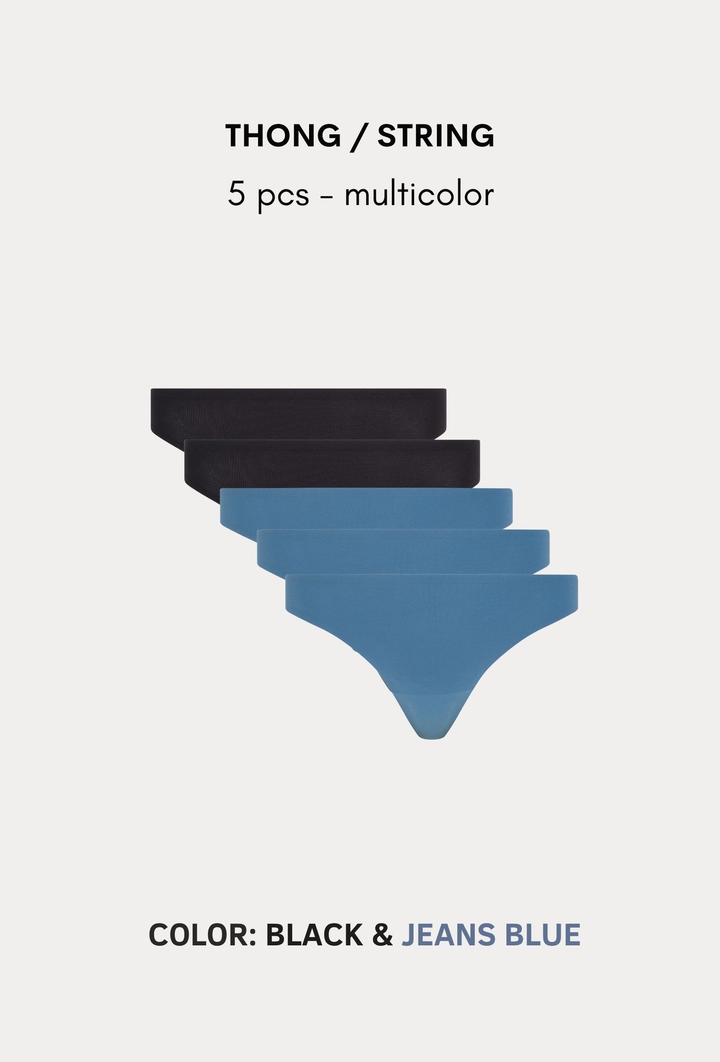 SoftStretch Multipacks Thong 5 pcs