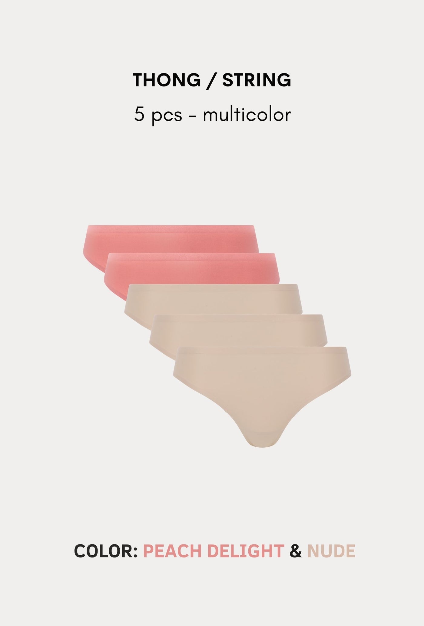 SoftStretch Multipacks Thong 5 pcs