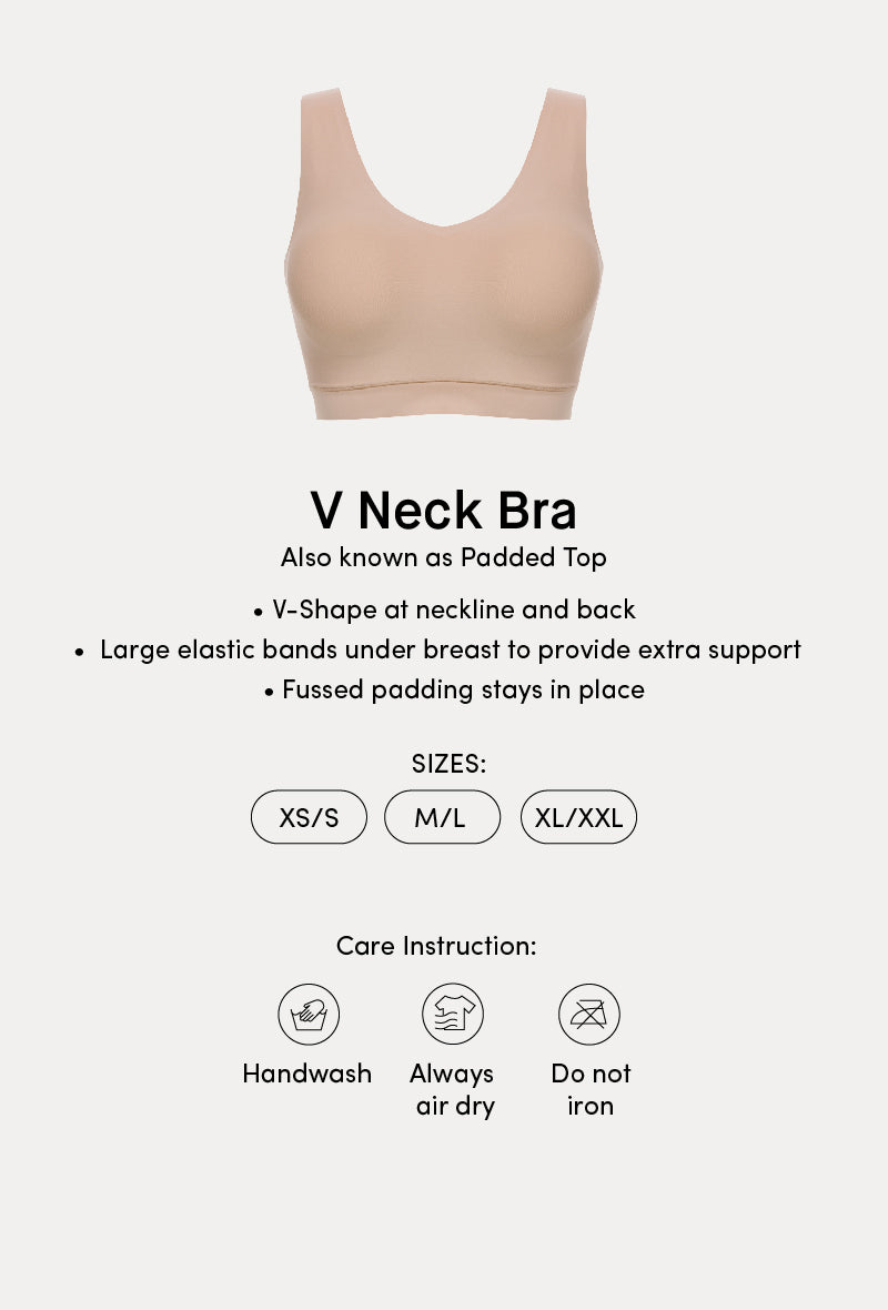 SoftStretch V-Neck Padded Bra