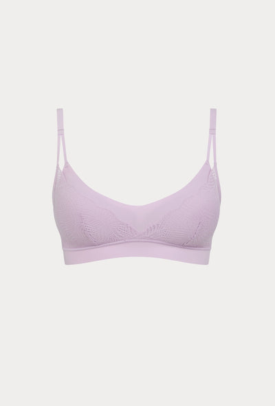 SoftStretch Bralette Lace Removable Pads - Lavandin