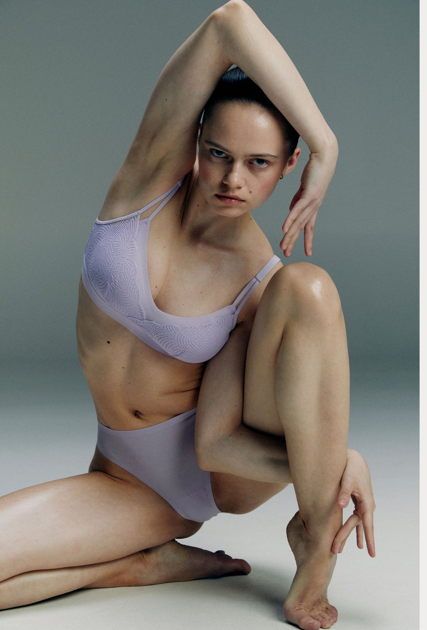 SoftStretch Bralette Lace Removable Pads - Lavandin