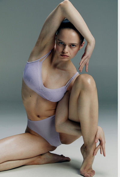 SoftStretch Bralette Lace Removable Pads - Lavandin