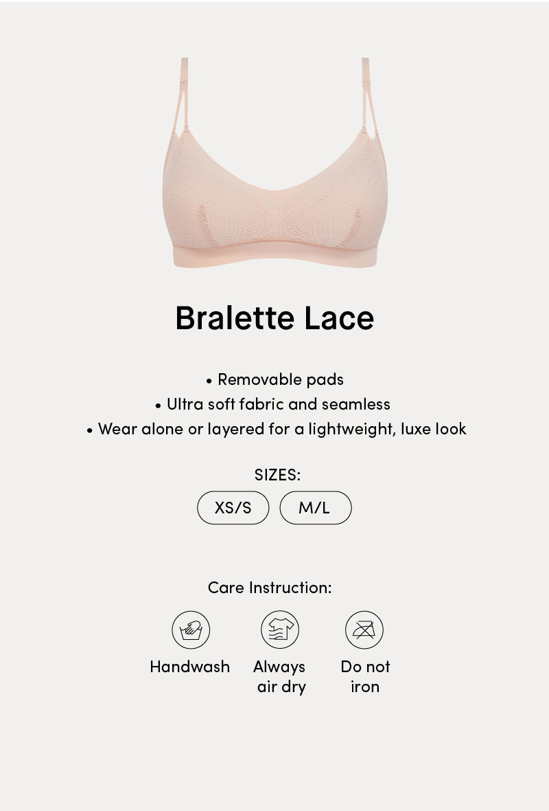 SoftStretch Bralette Lace with Removable Pads