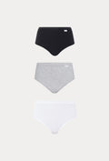 Multicolor Bundle Chantelle Cotton Comfort High Waist Brief 3 Pcs