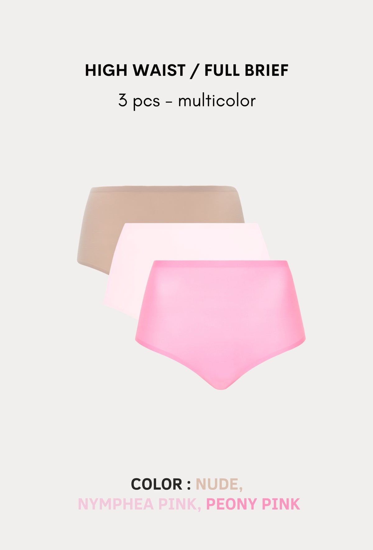 SoftStretch Multipacks Full Brief / Highwaist Brief 3 pcs