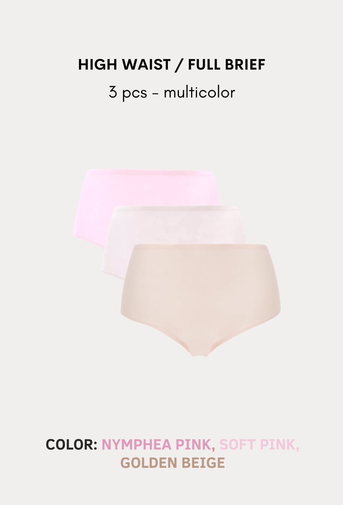 SoftStretch Multipacks Full Brief / Highwaist Brief 3 pcs