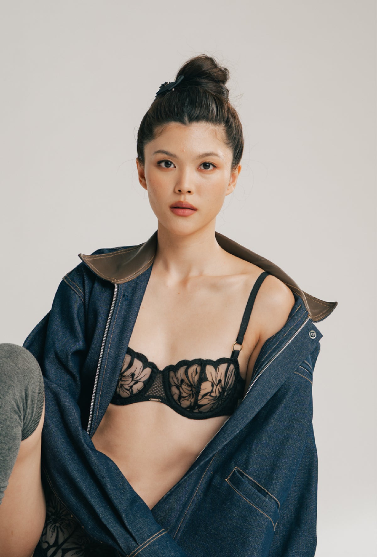 Chantelle Fleurs Half Cup Balcony Bra (No Pads)