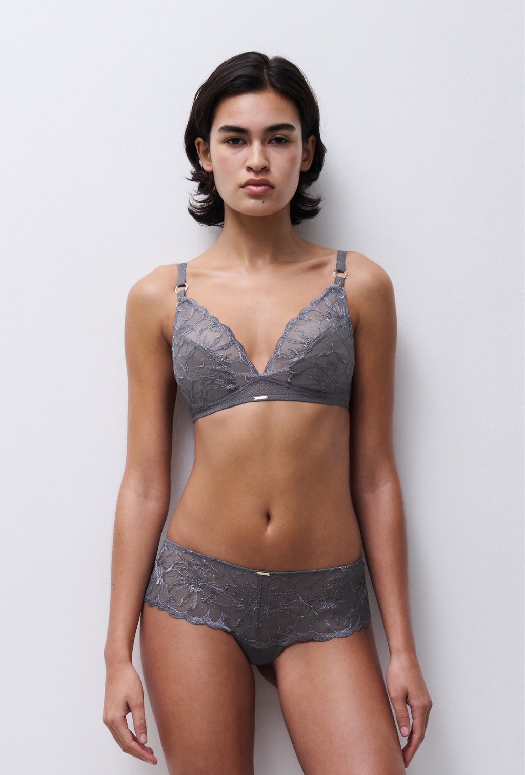 Chantelle Fleurs Wirefree Triangle Bra (No Pads)