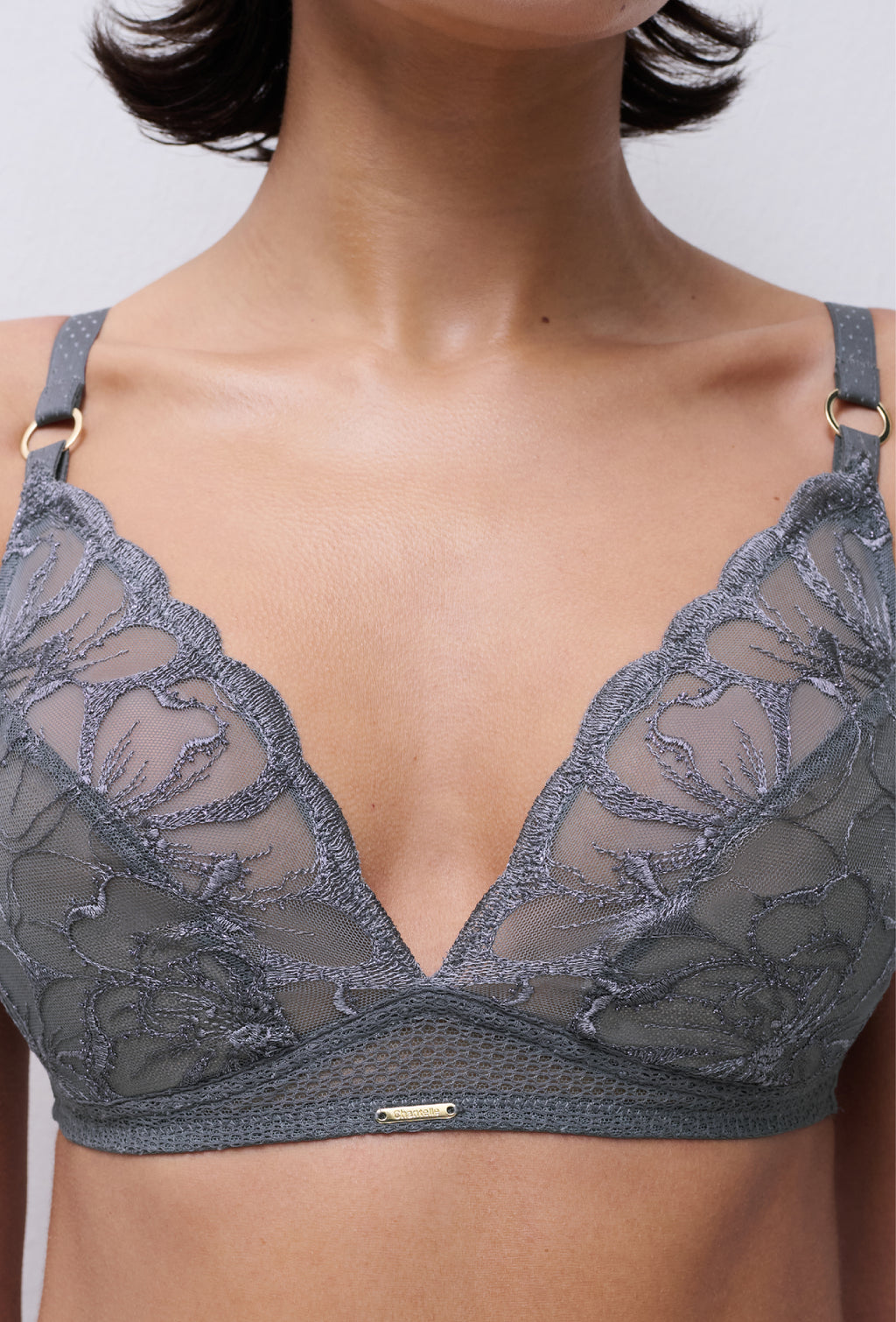 Chantelle Fleurs Wirefree Triangle Bra (No Pads)