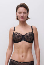 Chantelle Fleurs Half Cup Balcony Bra (No Pads)