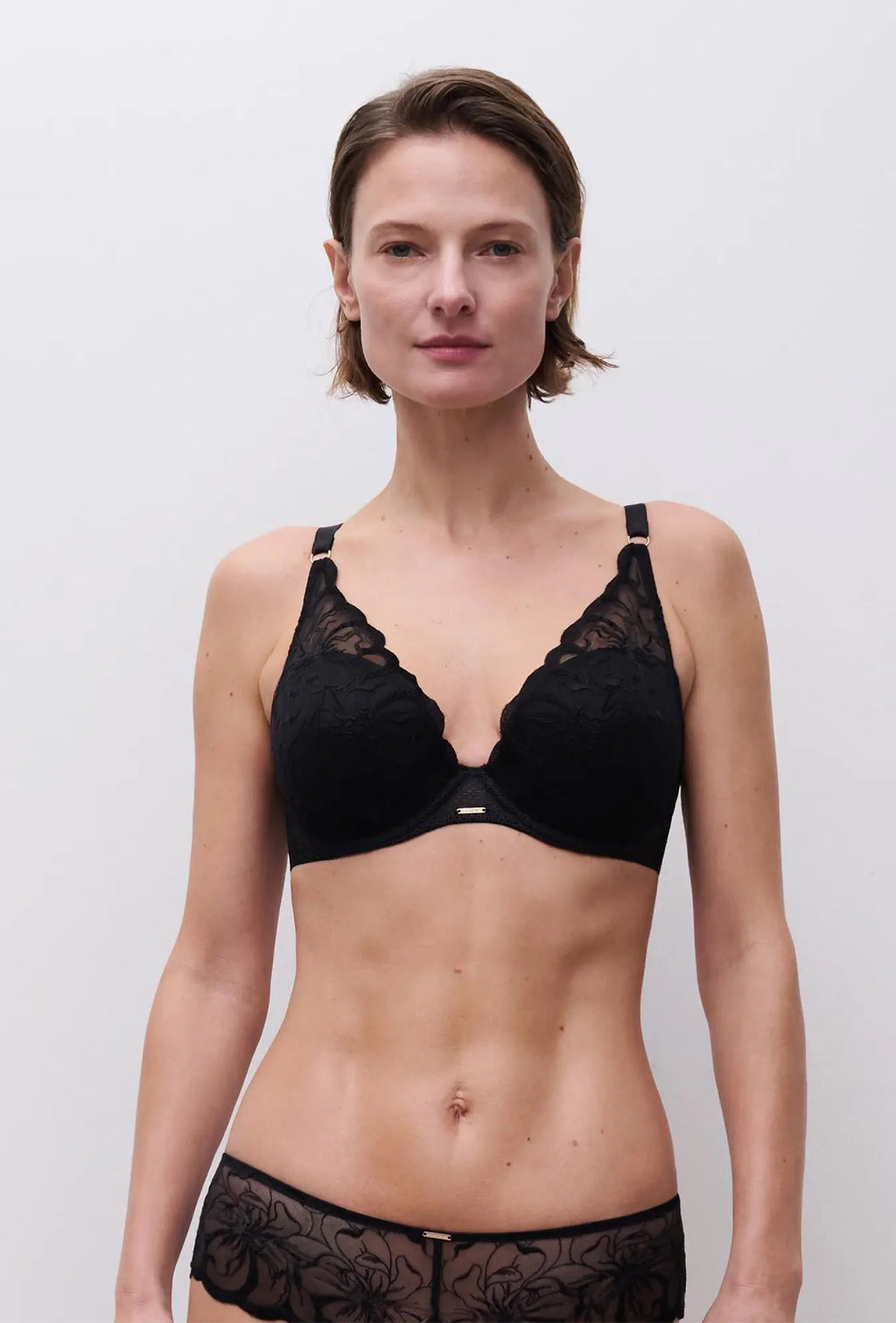 Chantelle Fleurs Plunge T-Shirt Bra
