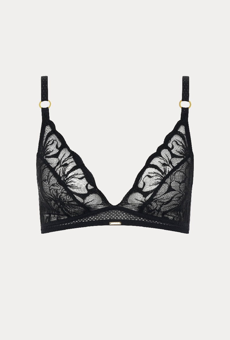 Chantelle Fleurs Wirefree Triangle Bra (No Pads)