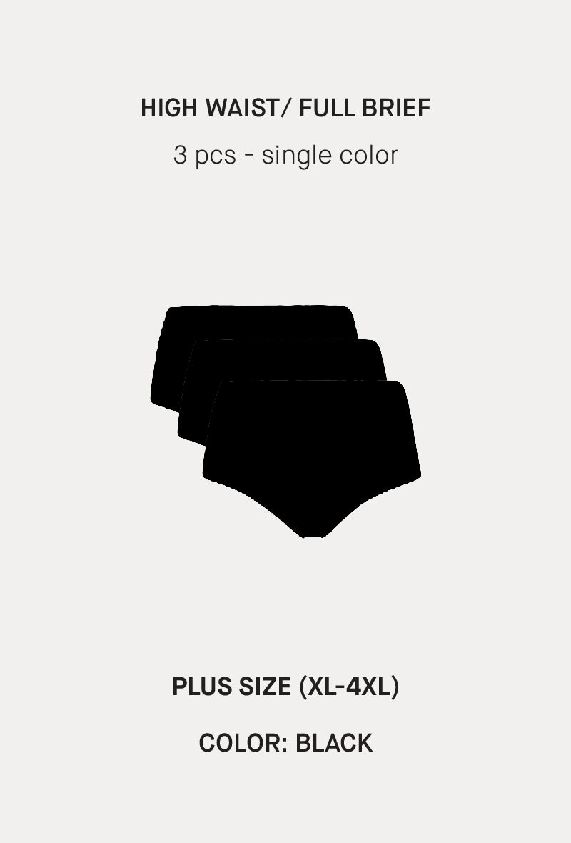 Softstretch Multipacks PLUS SIZE Full Brief / Highwaist Brief 3 pcs (1XL-4XL)
