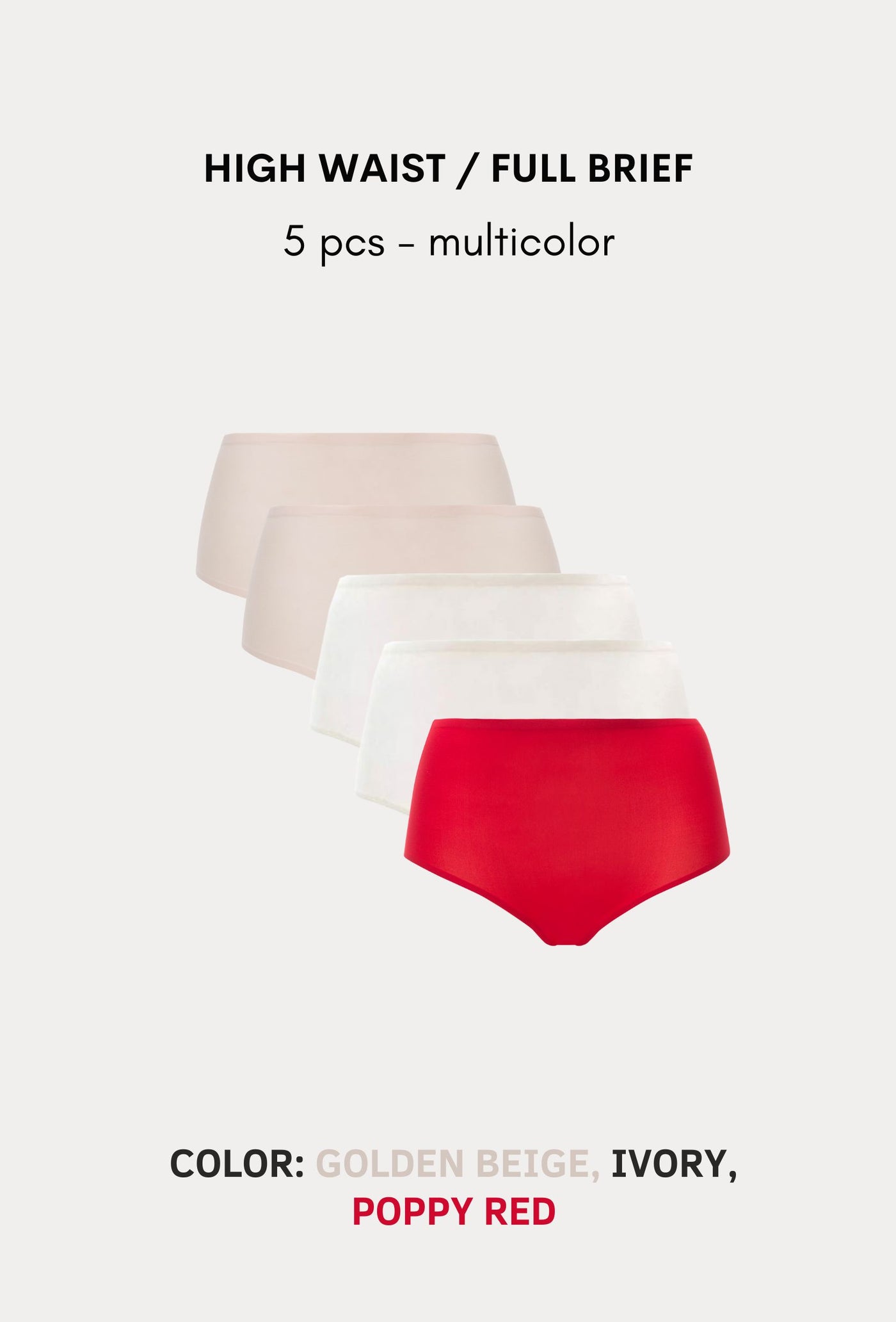 Softstretch Multipacks Full Brief / Highwaist Brief 5 pcs