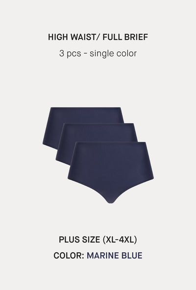 Softstretch Multipacks PLUS SIZE Full Brief / Highwaist Brief 3 pcs (1XL-4XL)