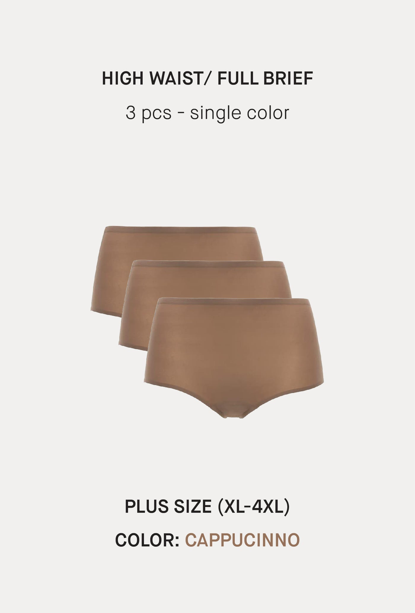 Softstretch Multipacks PLUS SIZE Full Brief / Highwaist Brief 3 pcs (1XL-4XL)