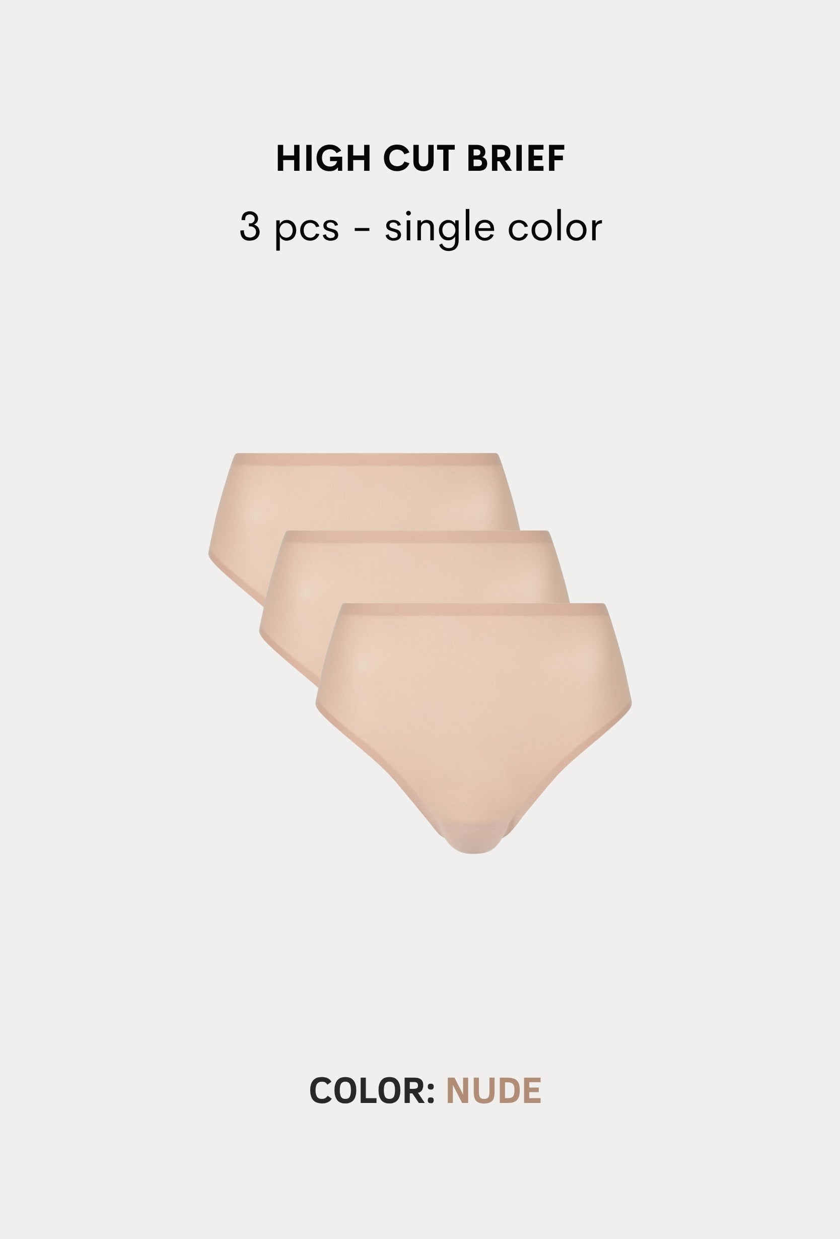 SoftStretch Multipacks High Cut Brief 3 pcs