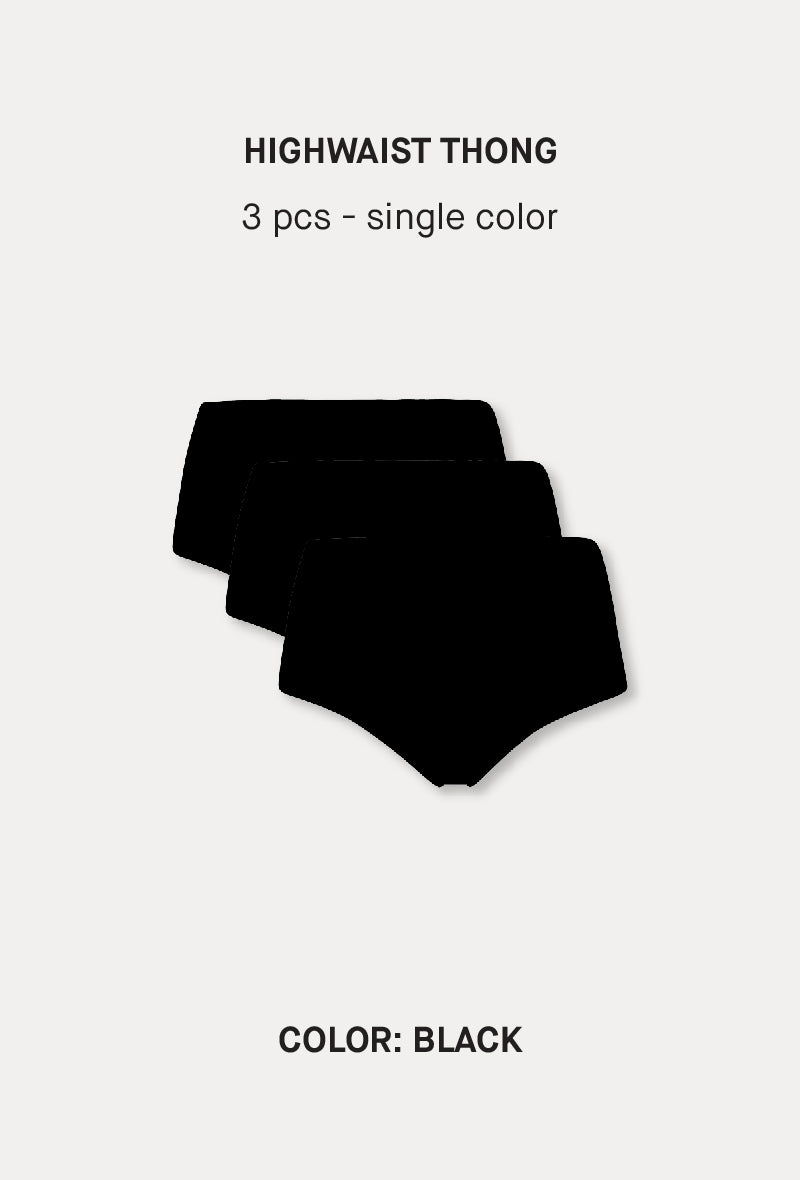 SoftStretch Multipacks Highwaist Thong 3 Pcs