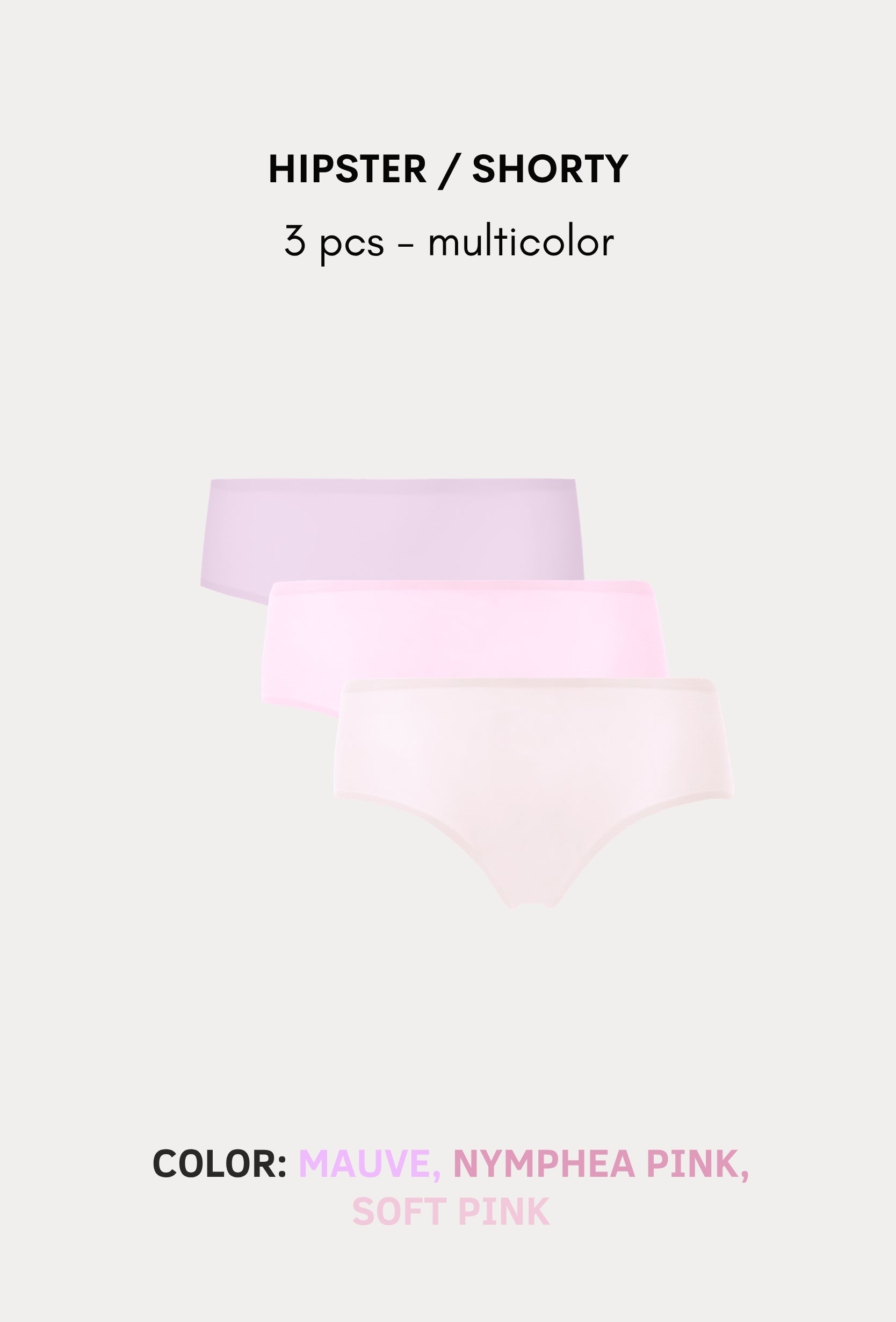 SoftStretch Multipacks Hipster / Shorty 3 pcs