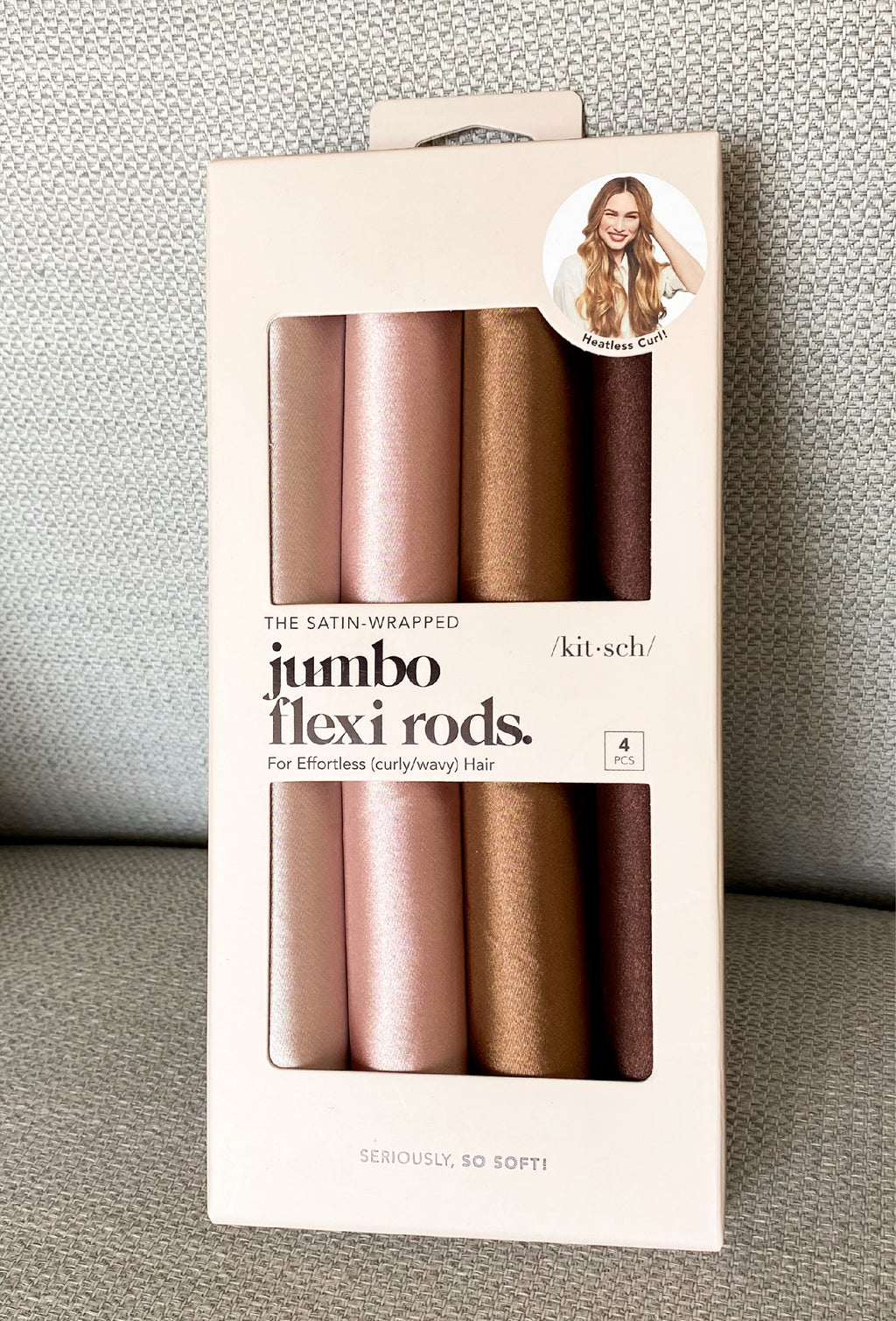 Kitsch Satin Jumbo Flexi Rods 4pcs Set