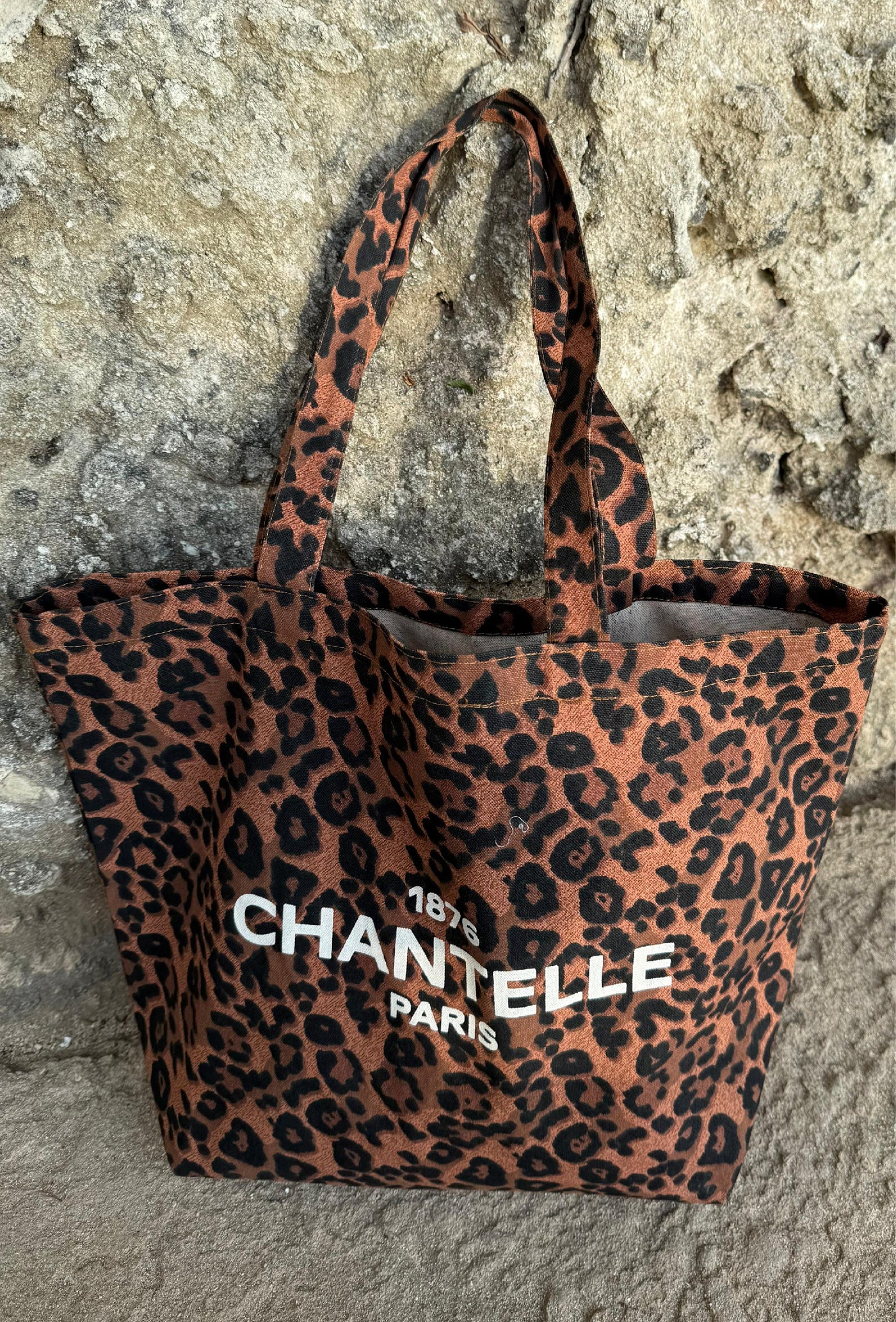 Chantelle Leopard Print Cotton Tote Bag