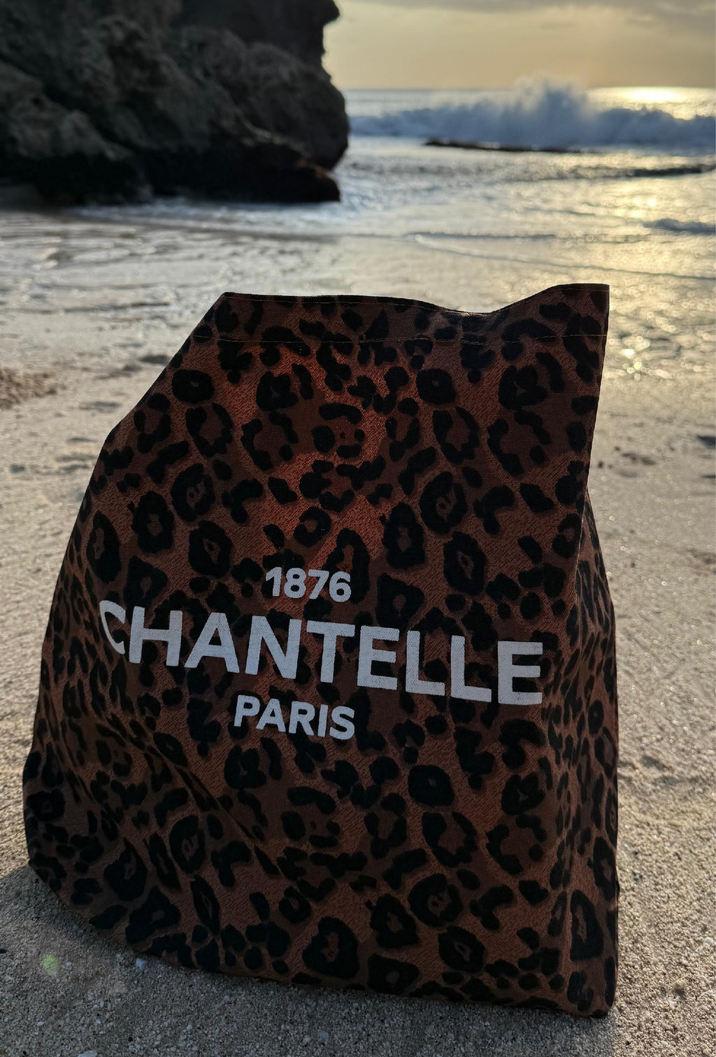 Chantelle Leopard Print Cotton Tote Bag