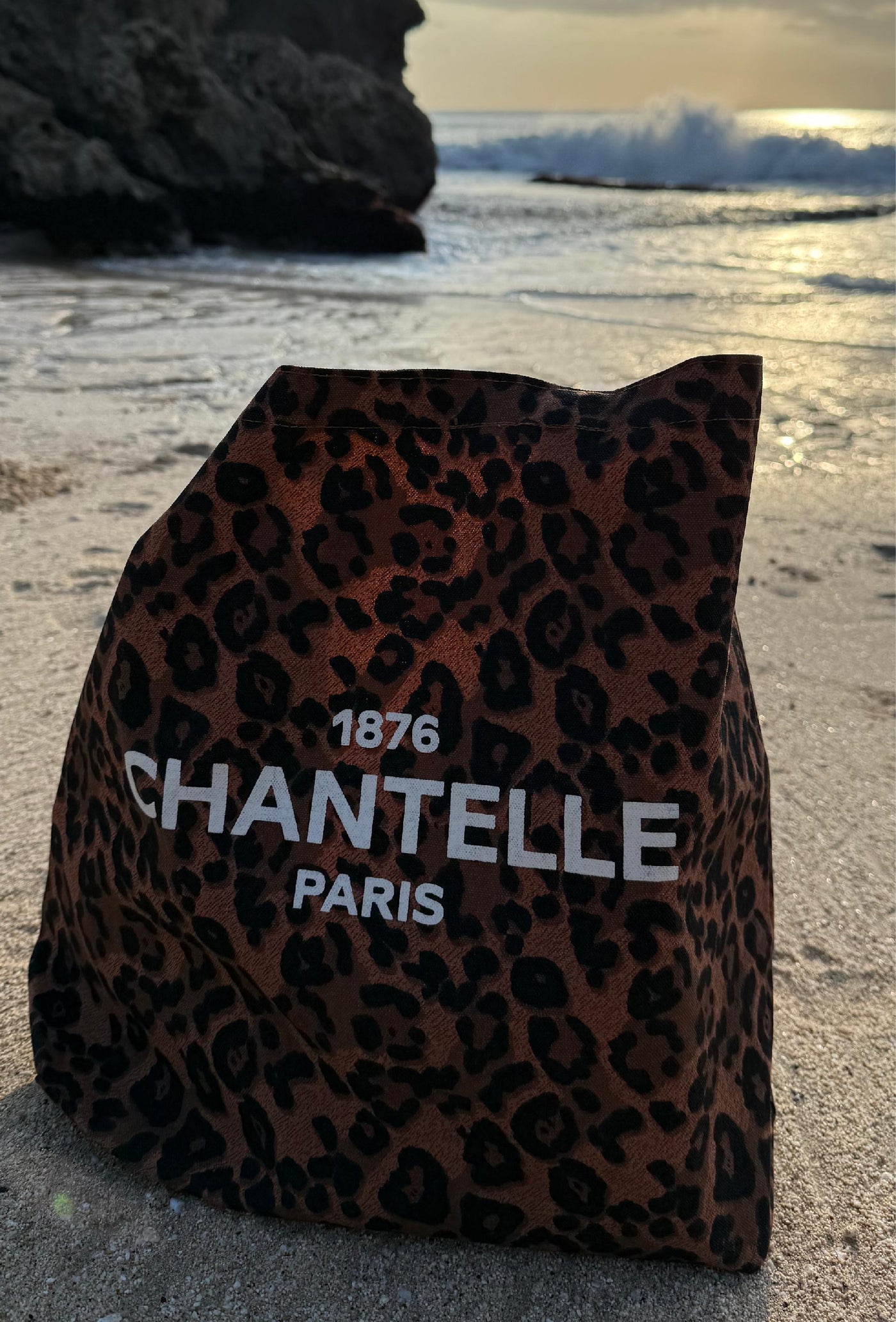 Chantelle Leopard Print Cotton Tote Bag