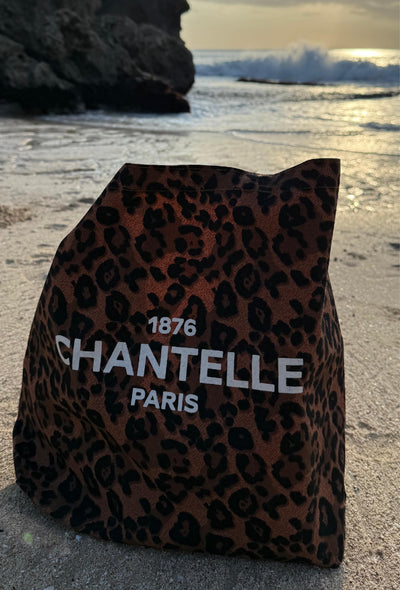 Chantelle Leopard Print Cotton Tote Bag