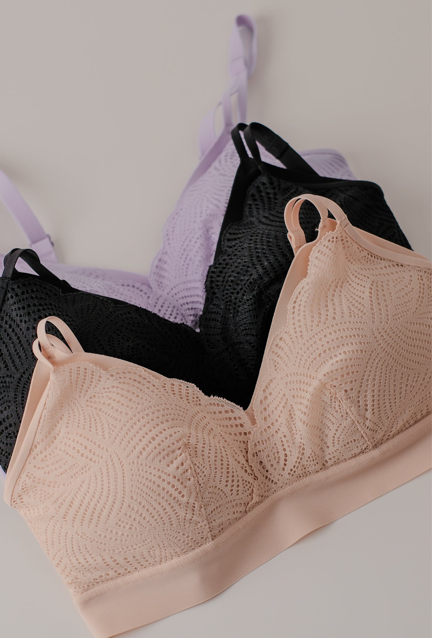 SoftStretch Bralette Lace with Removable Pads