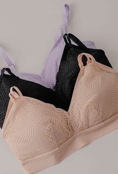 SoftStretch Bralette Lace with Removable Pads