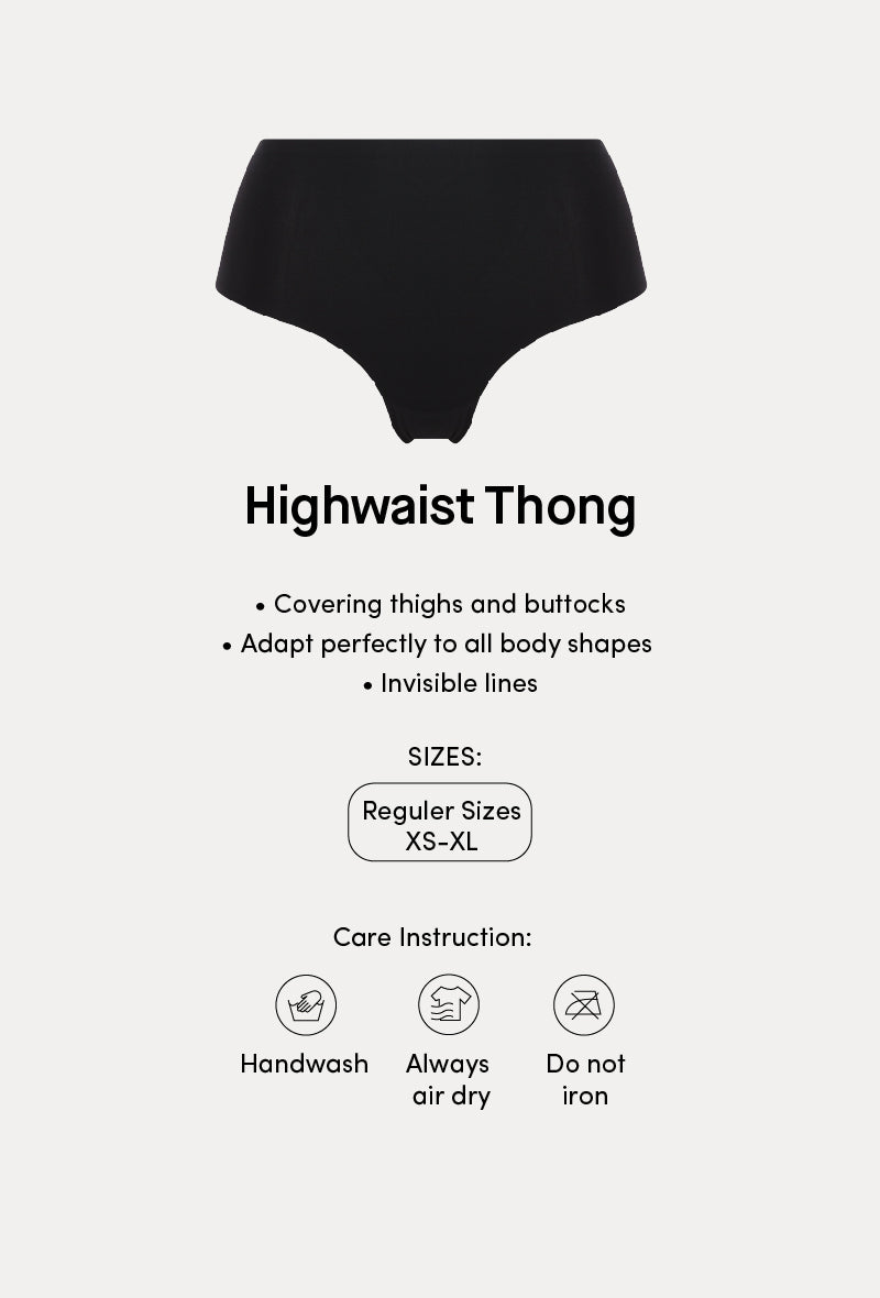 SoftStretch Highwaist Thong One Size (XS-XL)